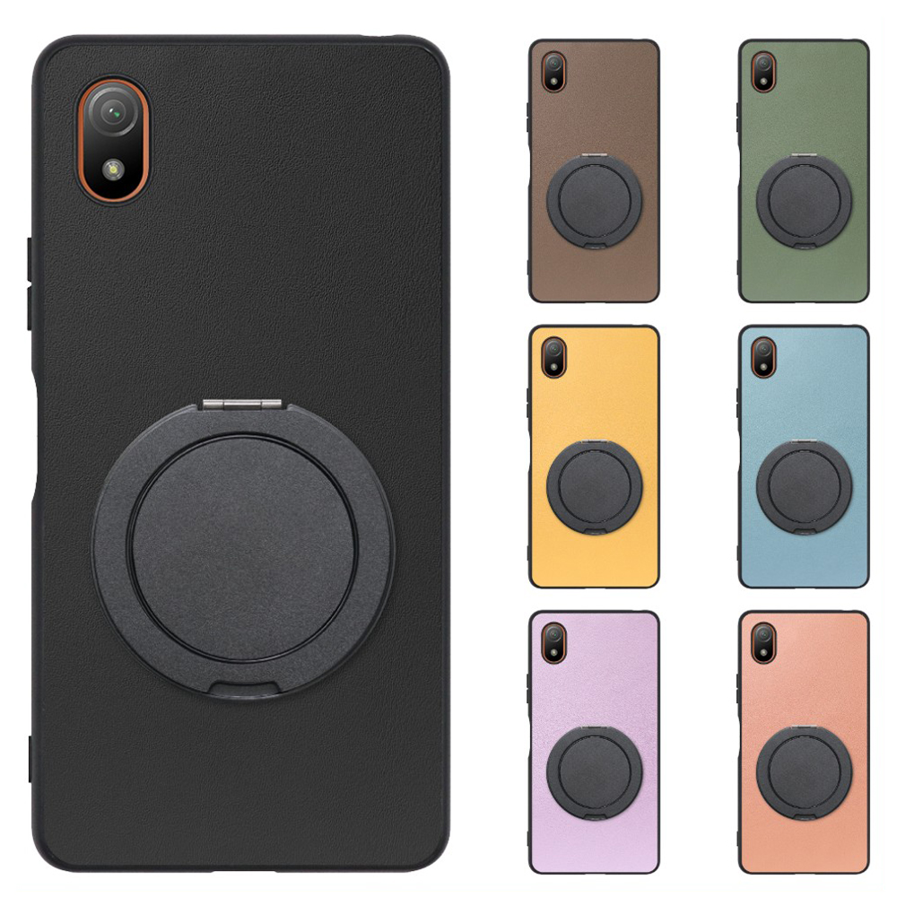 [ LOOF RING-SHELL (シンプル Ver.) ] Xperia Ace III SO-53C / SOG08 aceⅢ ace3 スマホケース 背面 ケース カバー ハードケース スマホリング リング付き 本革 ストラップホール [ Xperia Ace III ]