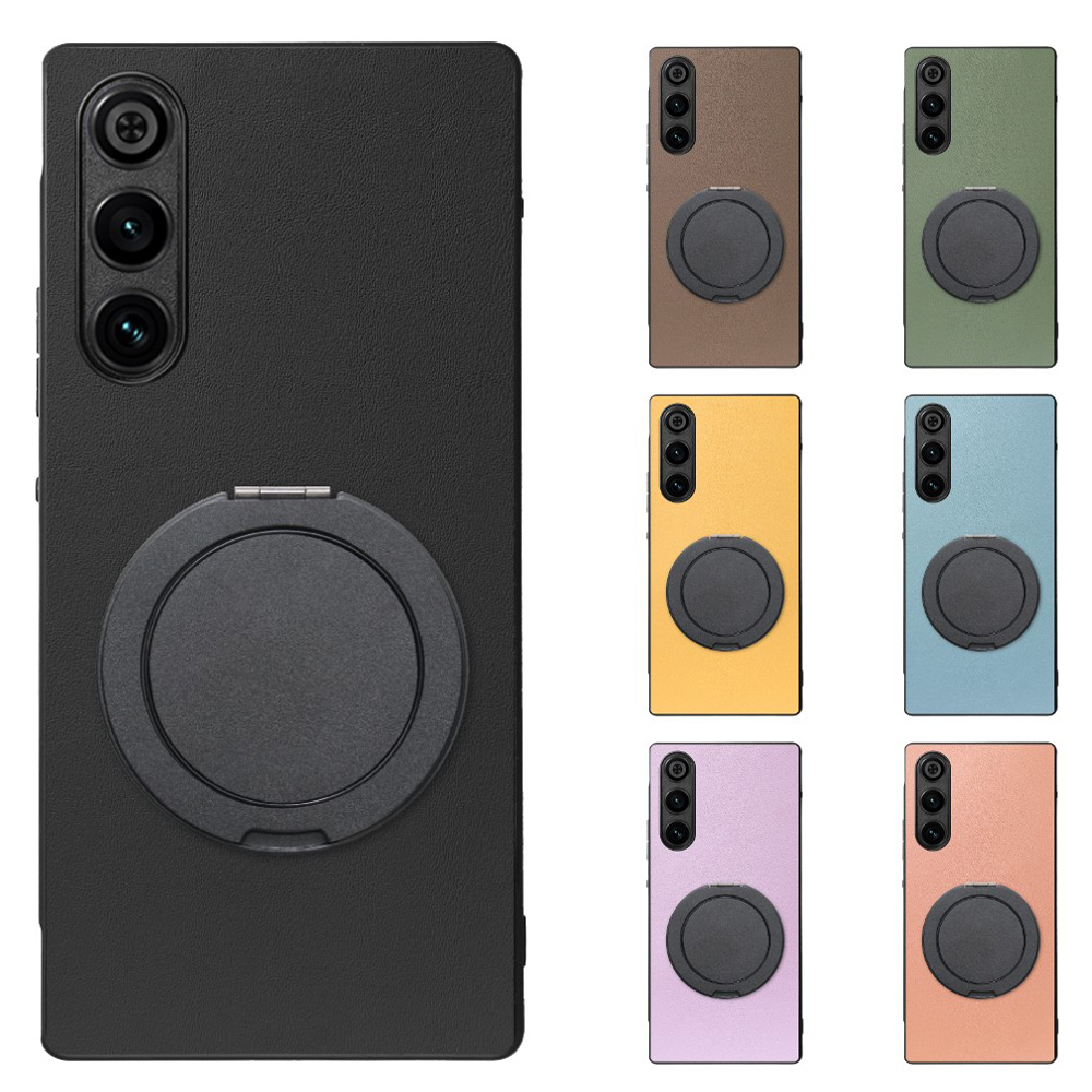 [ LOOF RING-SHELL (シンプル Ver.) ] REDMAGIC 10 Air nubia スマホケース 背面 ケース カバー ハードケース スマホリング リング付き 本革 ストラップホール [ REDMAGIC 10 Air ]