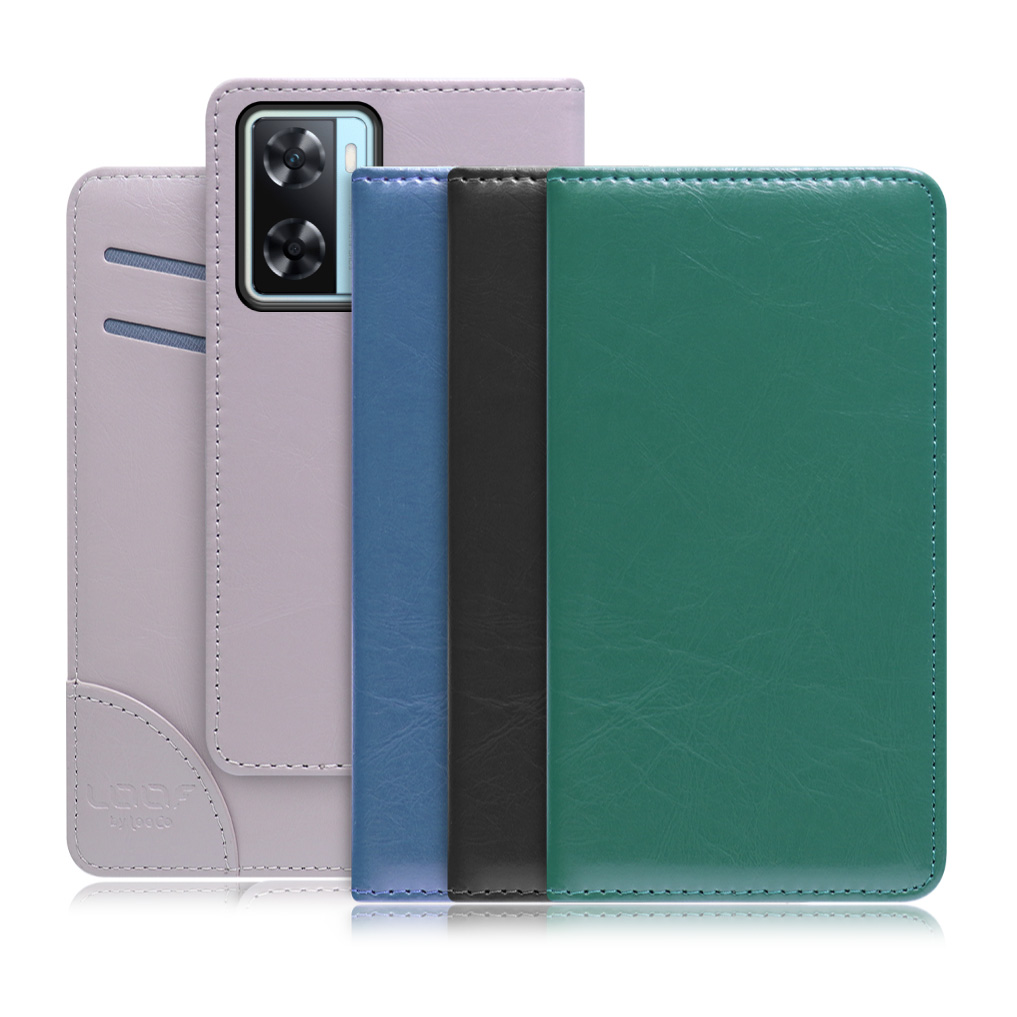 [ LOOF ROYALE ] OPPO A77  スマホケース ケース カバー 手帳型ケース 本革 レザー カード収納 カードポケット マグネット無し [ OPPO A77 ]