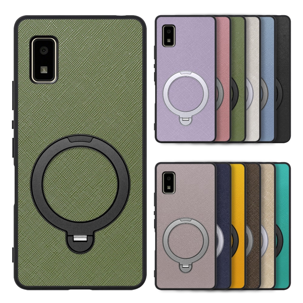 [ LOOF CASUAL MAG-RING Series ] AQUOS wish2 / wish  スマホケース 背面 ケース カバー ハードケース マグネット内蔵の薄型多機能リング付 スタンド [ AQUOS wish/wish2 ]
