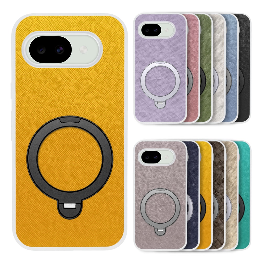 [ LOOF CASUAL MAG-RING Series ] Google Pixel 10a グーグル ピクセル スマホケース 背面 ケース カバー ハードケース マグネット内蔵の薄型多機能リング付 スタンド [ Google Pixel 10a ] クリア仕様