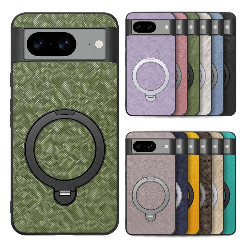 [ LOOF CASUAL MAG-RING Series ] Google pixel 8 googlepixel8 Pixel8 ピクセル8 スマホケース 背面 ケース カバー ハードケース マグネット内蔵の薄型多機能リング付 スタンド [ Google Pixel 8 ]