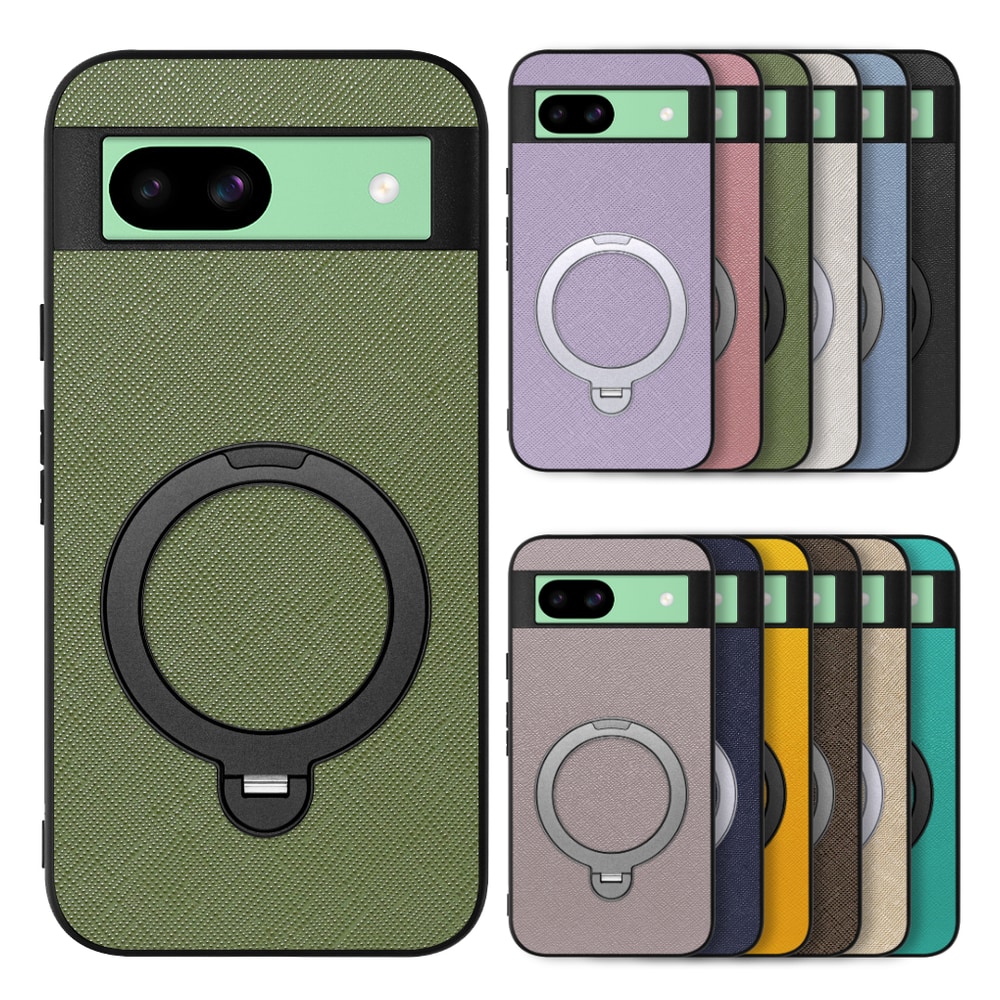 [ LOOF CASUAL MAG-RING Series ] Google Pixel 8a googlepixel8a Pixel8a ピクセル8a スマホケース 背面 ケース カバー ハードケース マグネット内蔵の薄型多機能リング付 スタンド [ Google Pixel 8a ]