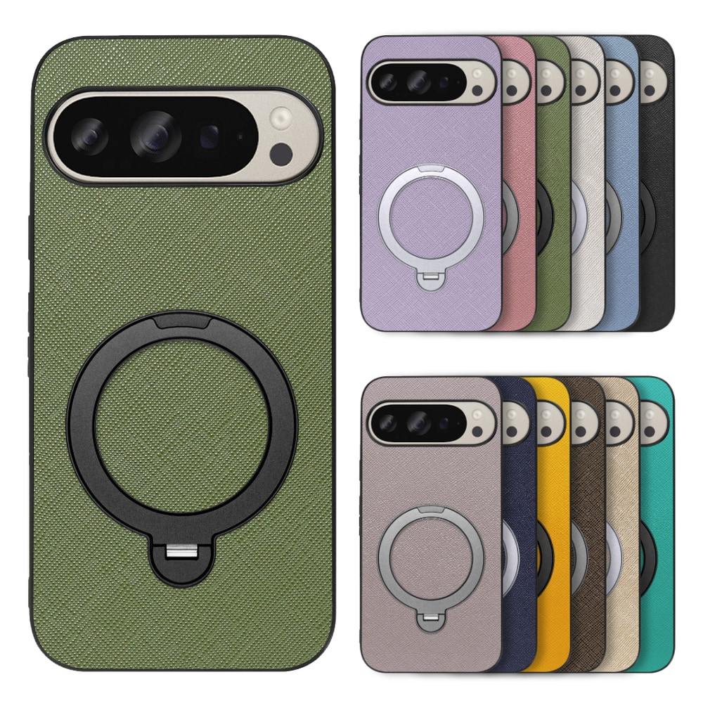 [ LOOF CASUAL MAG-RING Series ] Google Pixel 9 / 9 Pro Google Pixel9 Pixel9pro ピクセル9 ピクセル9プロ スマホケース 背面 ケース カバー ハードケース マグネット内蔵の薄型多機能リング付 スタンド [ Google Pixel 9 / 9 Pro ]