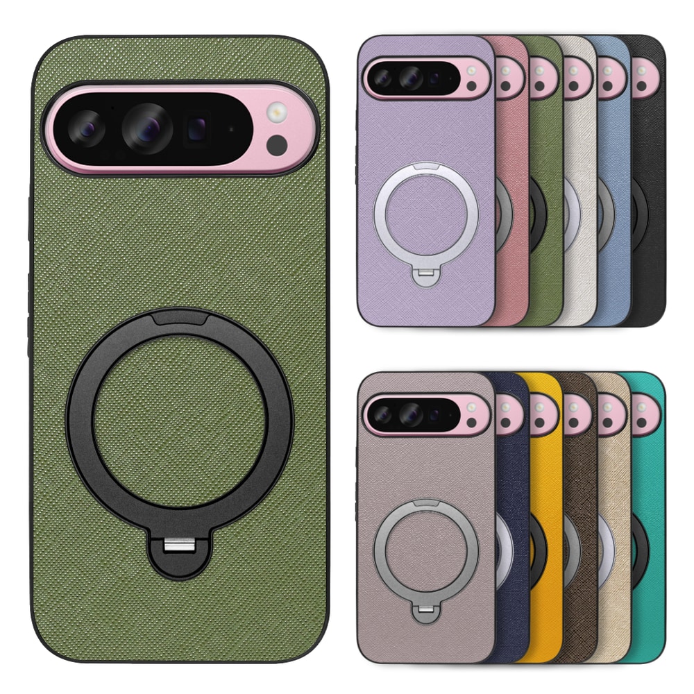[ LOOF CASUAL MAG-RING Series ] Google Pixel 9 Pro XL Google Pixel9proxl ピクセル9プロXL スマホケース 背面 ケース カバー ハードケース マグネット内蔵の薄型多機能リング付 スタンド [ Google Pixel 9 Pro XL ]