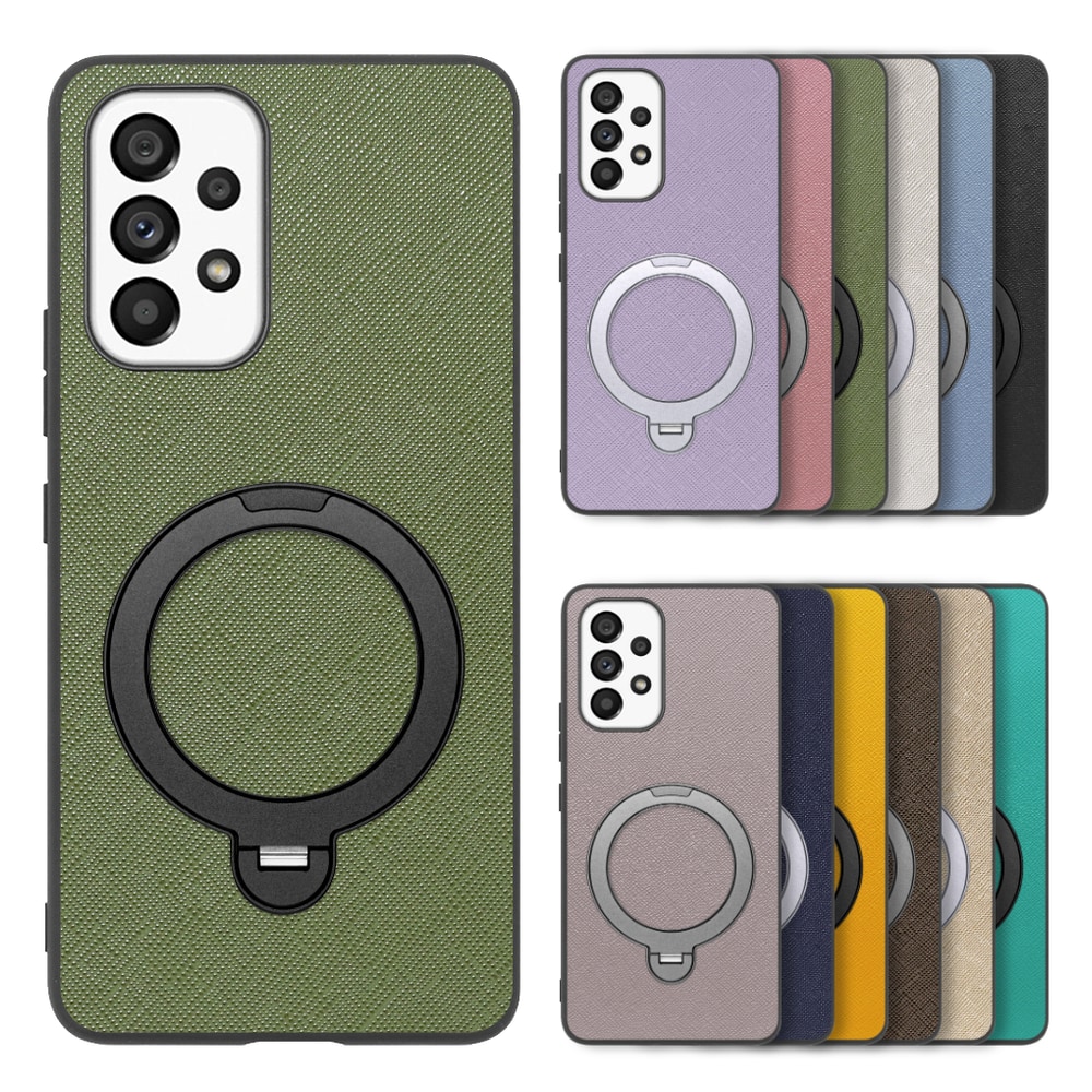[ LOOF CASUAL MAG-RING Series ] Galaxy A53 5G SC-53C / SCG15 a535g スマホケース 背面 ケース カバー ハードケース マグネット内蔵の薄型多機能リング付 スタンド [ Galaxy A53 5G ]