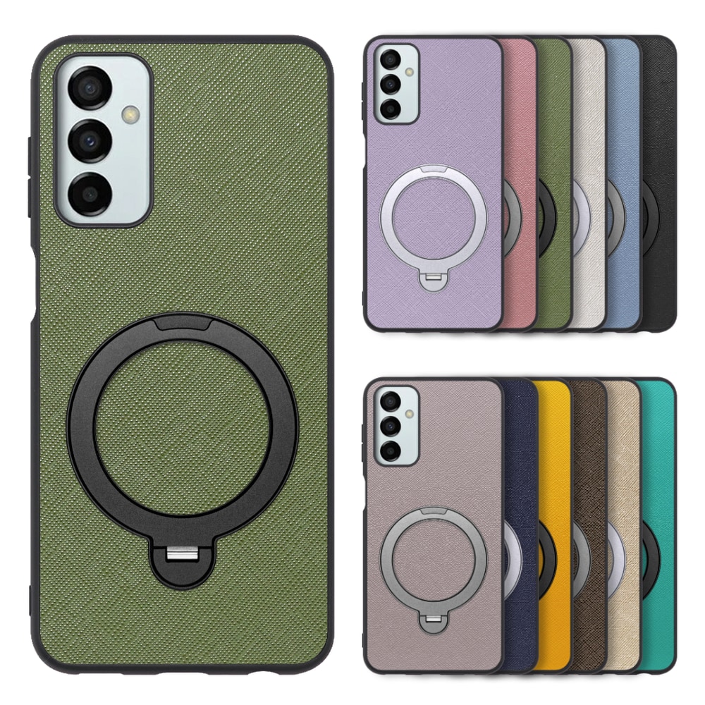 [ LOOF CASUAL MAG-RING Series ] Galaxy M23 5G m235g スマホケース 背面 ケース カバー ハードケース マグネット内蔵の薄型多機能リング付 スタンド [ Galaxy M23 5G ]