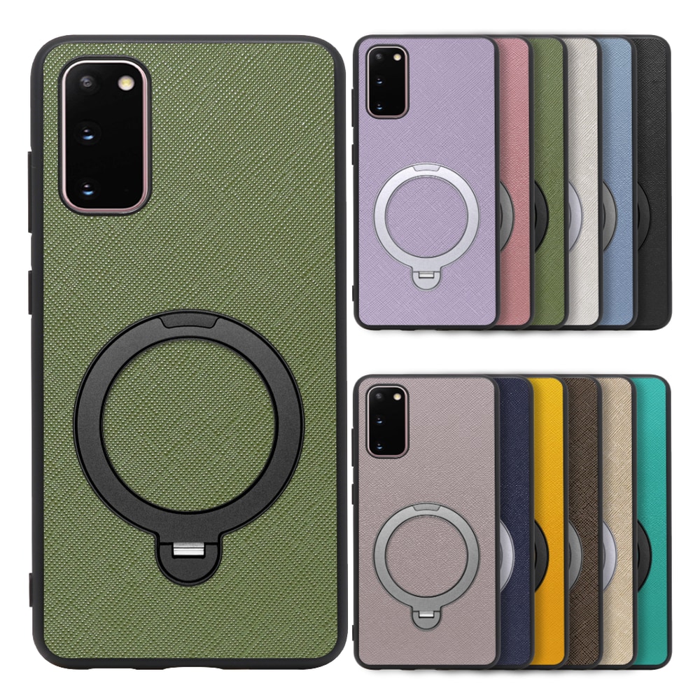 [ LOOF CASUAL MAG-RING Series ] Galaxy S20 5G SC-51A / SCG01 s205g スマホケース 背面 ケース カバー ハードケース マグネット内蔵の薄型多機能リング付 スタンド [ Galaxy S20 5G ]