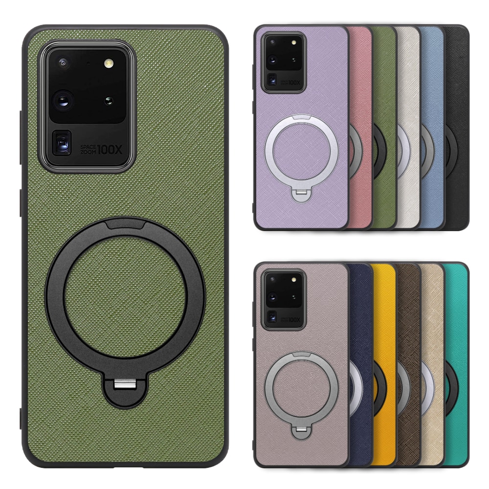 [ LOOF CASUAL MAG-RING Series ] Galaxy S20 Ultra s20ultra スマホケース 背面 ケース カバー ハードケース マグネット内蔵の薄型多機能リング付 スタンド [ Galaxy S20 Ultra 5G ]