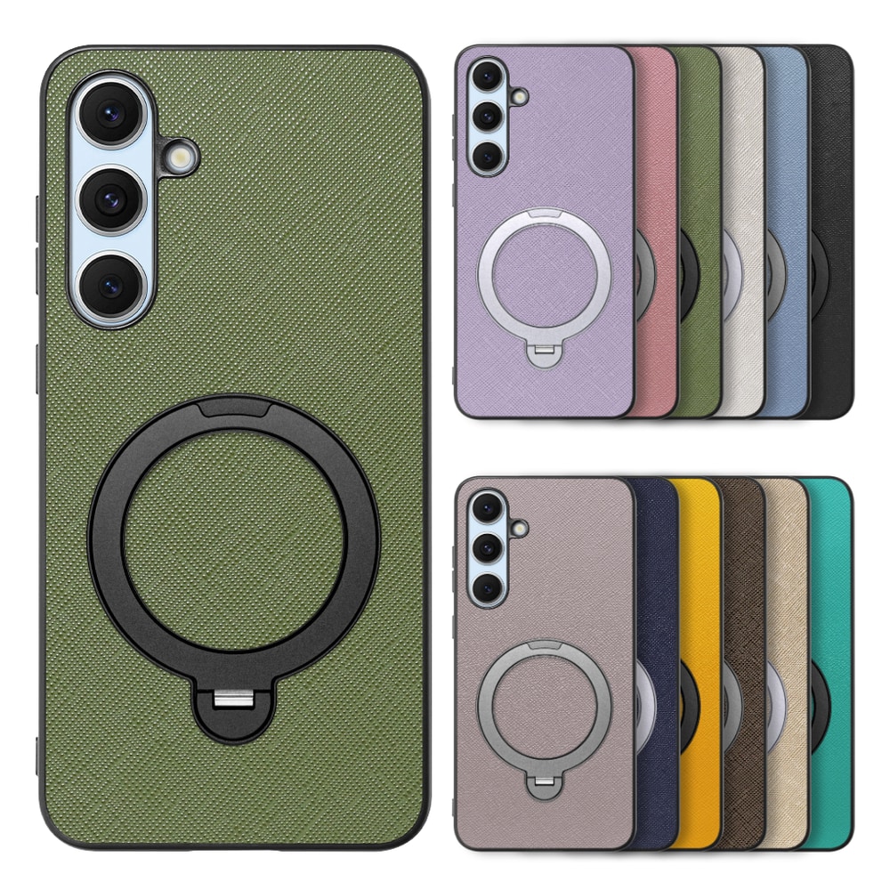 [ LOOF CASUAL MAG-RING Series ] Galaxy S24 FE SM-S721Q / SCG30 ギャラクシー s24fe スマホケース 背面 ケース カバー ハードケース マグネット内蔵の薄型多機能リング付 スタンド [ Galaxy S24 FE ]