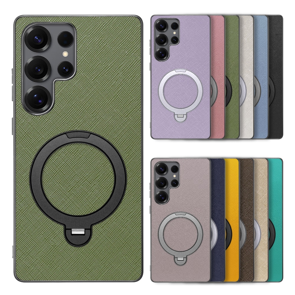 [ LOOF CASUAL MAG-RING Series ] Galaxy S25 Ultra SC-52F スマホケース 背面 ケース カバー ハードケース マグネット内蔵の薄型多機能リング付 スタンド [ Galaxy S25 Ultra ]