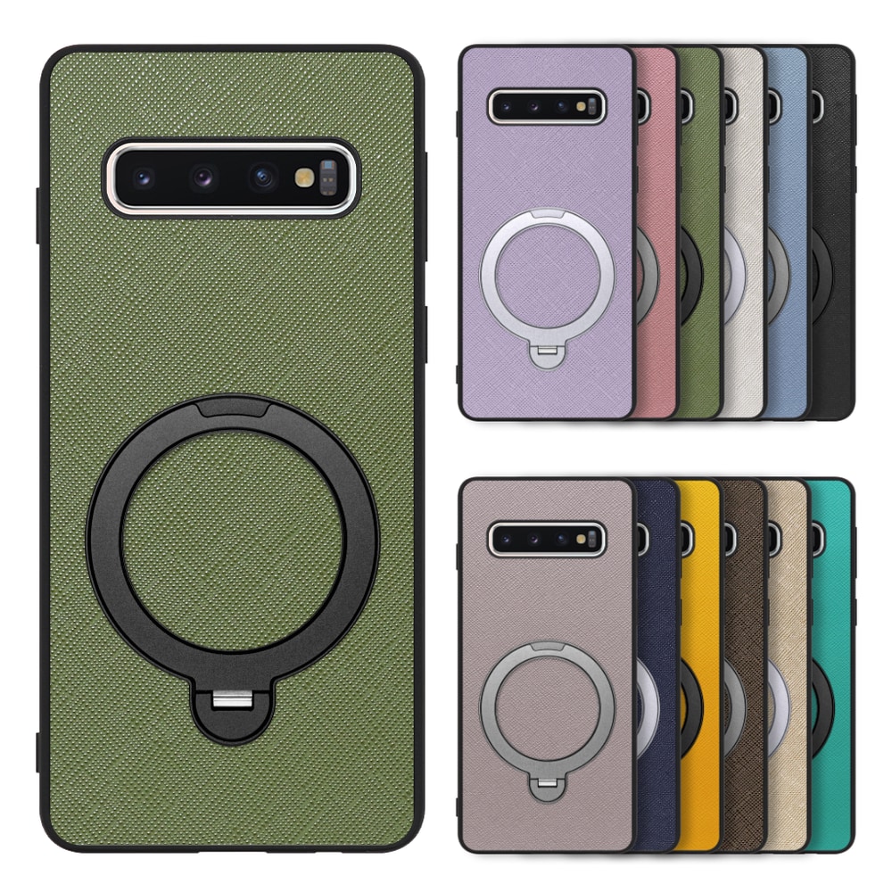[ LOOF CASUAL MAG-RING Series ] Galaxy S10 SC-03L / SCV41 galaxys10 スマホケース 背面 ケース カバー ハードケース マグネット内蔵の薄型多機能リング付 スタンド [ Galaxy S10 ]