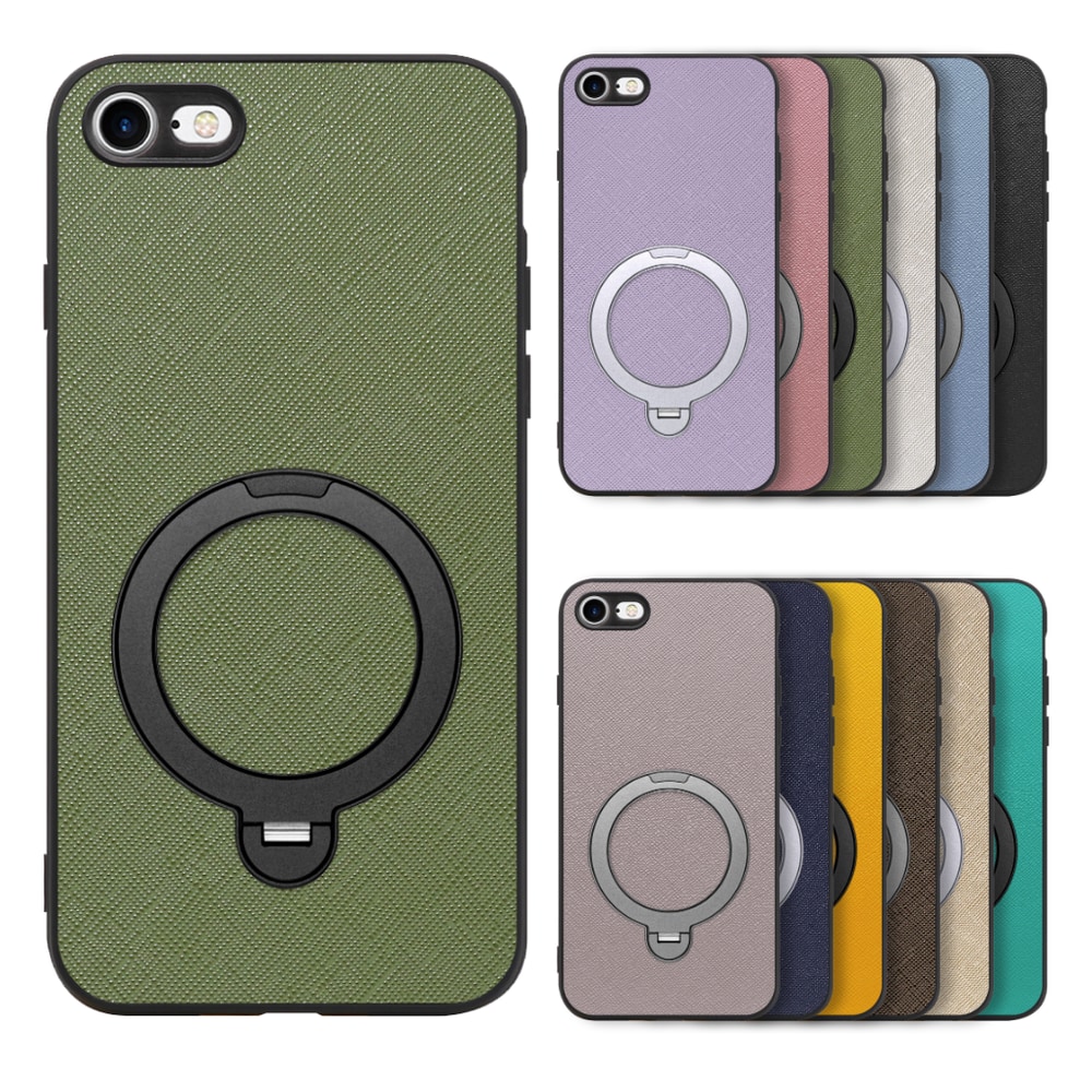 [ LOOF CASUAL MAG-RING Series ] iPhone 7 / 8 / SE (第2/3世代) iphone7 iphone8 iphonese se2 se3 スマホケース 背面 ケース カバー ハードケース マグネット内蔵の薄型多機能リング付 スタンド [ iPhone 7 / 8 / SE (第2/3世代) ]