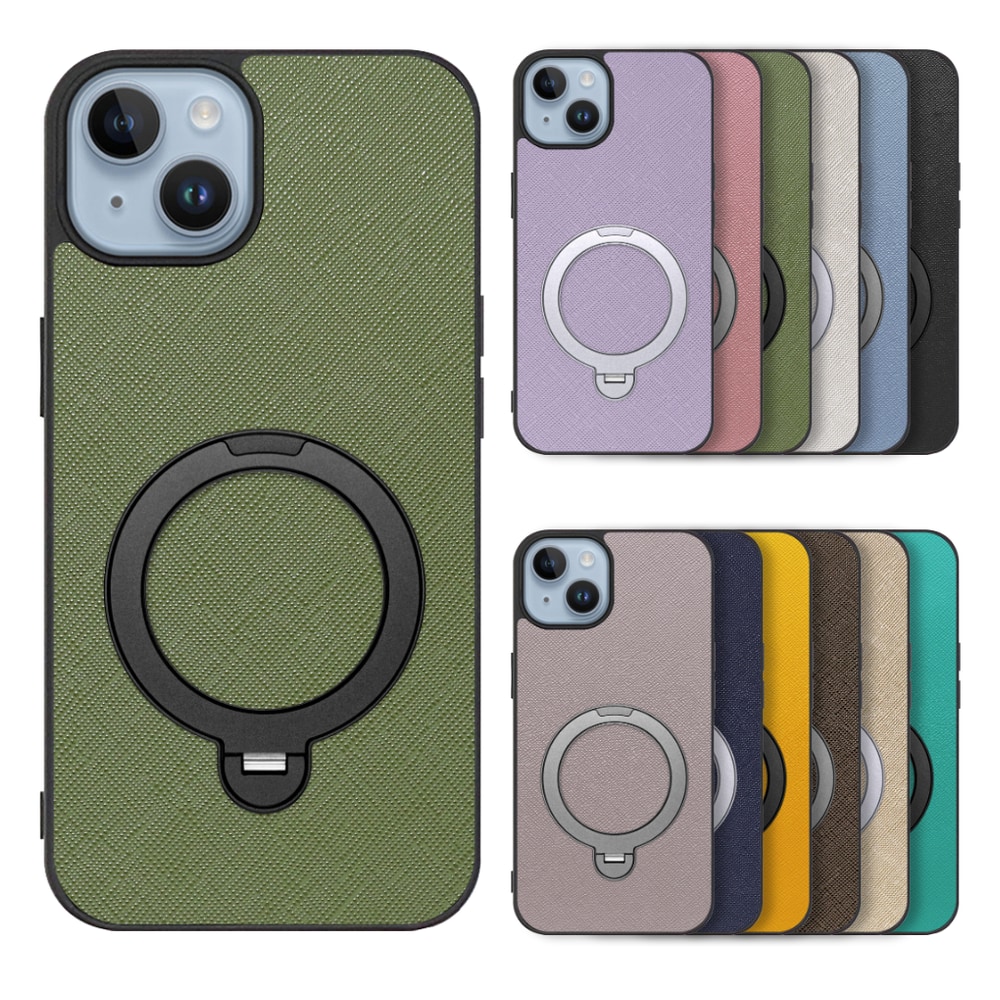 [ LOOF CASUAL MAG-RING Series ] iPhone 14 iphone14 スマホケース 背面 ケース カバー ハードケース マグネット内蔵の薄型多機能リング付 スタンド [ iPhone 14 ]