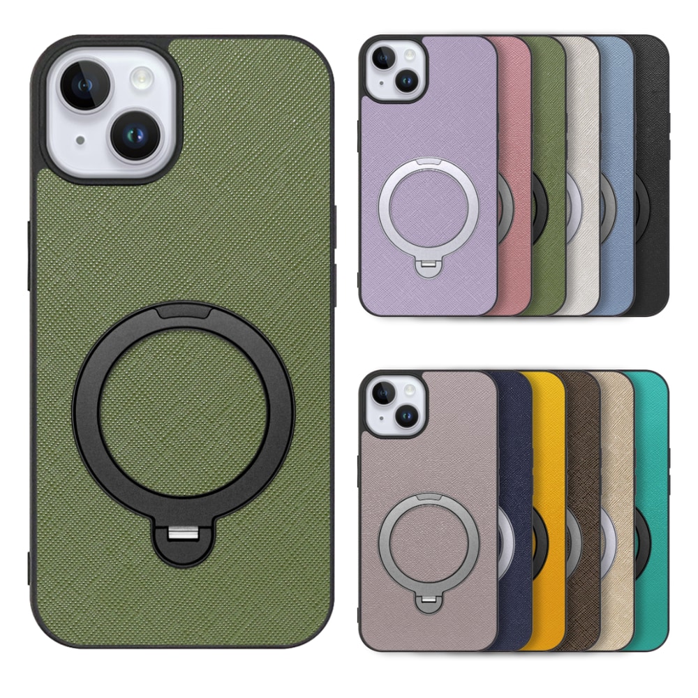 [ LOOF CASUAL MAG-RING Series ] iPhone 14 Plus iphone14plus 14plus 14+ プラス スマホケース 背面 ケース カバー ハードケース マグネット内蔵の薄型多機能リング付 スタンド [ iPhone 14 Plus ]