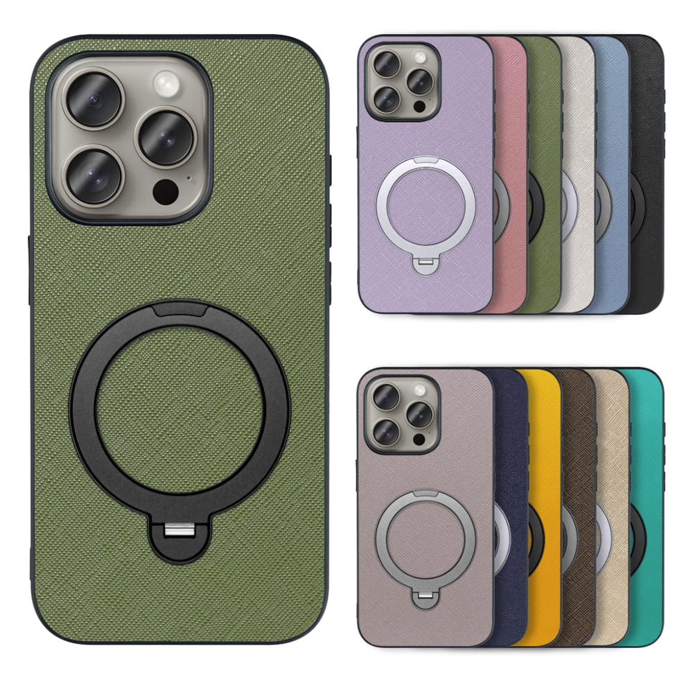 [ LOOF CASUAL MAG-RING Series ] iPhone 15 Pro iPhone15 Pro アイフォン15 プロ iPhone 15 Pro 15Pro アイフォン 15 スマホケース 背面 ケース カバー ハードケース マグネット内蔵の薄型多機能リング付 スタンド [ iPhone 15 Pro ]