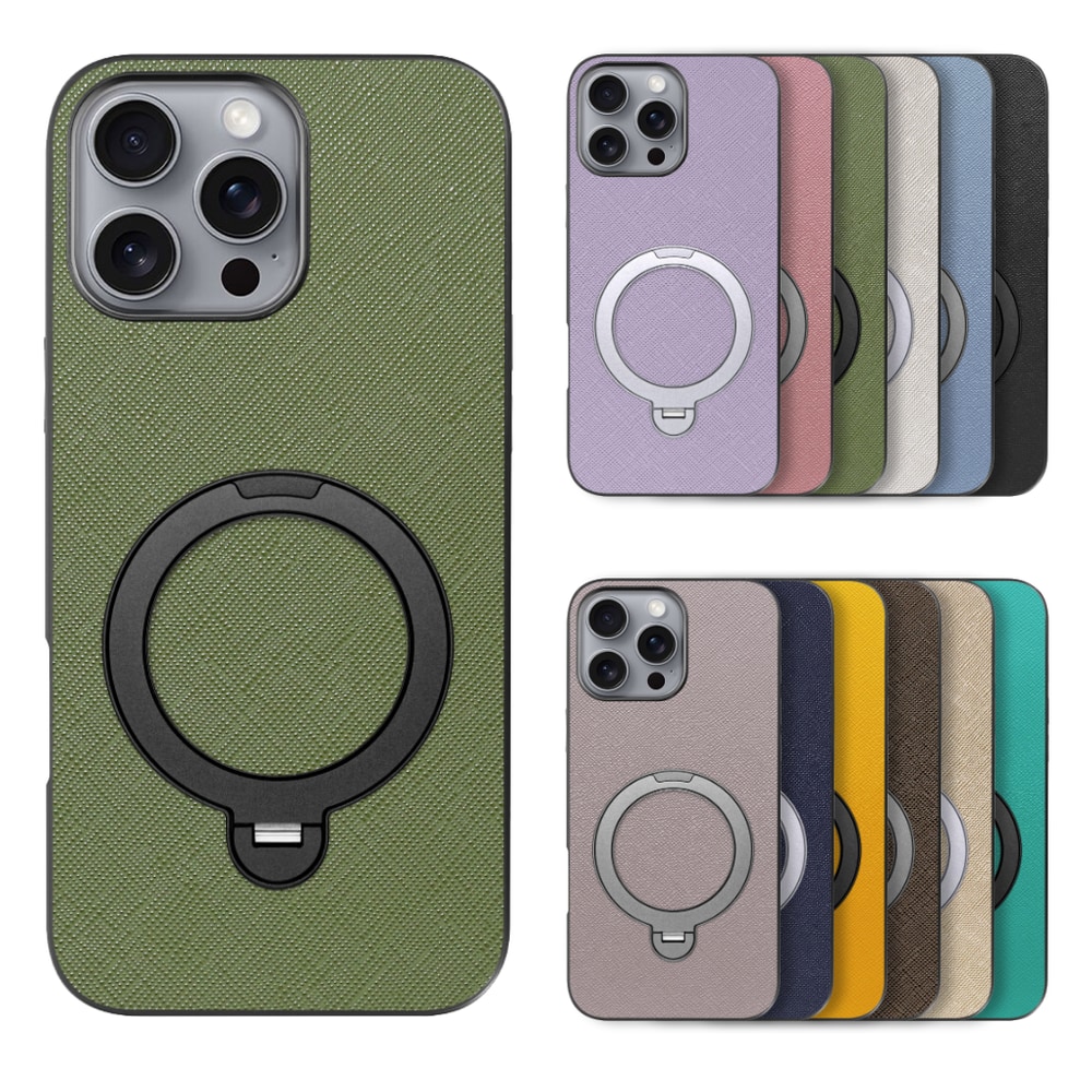 [ LOOF CASUAL MAG-RING Series ] iPhone 16 Pro Max iPhone16 Pro Max アイフォン16 プロ マックス スマホケース 背面 ケース カバー ハードケース マグネット内蔵の薄型多機能リング付 スタンド [ iPhone 16 Pro Max ]