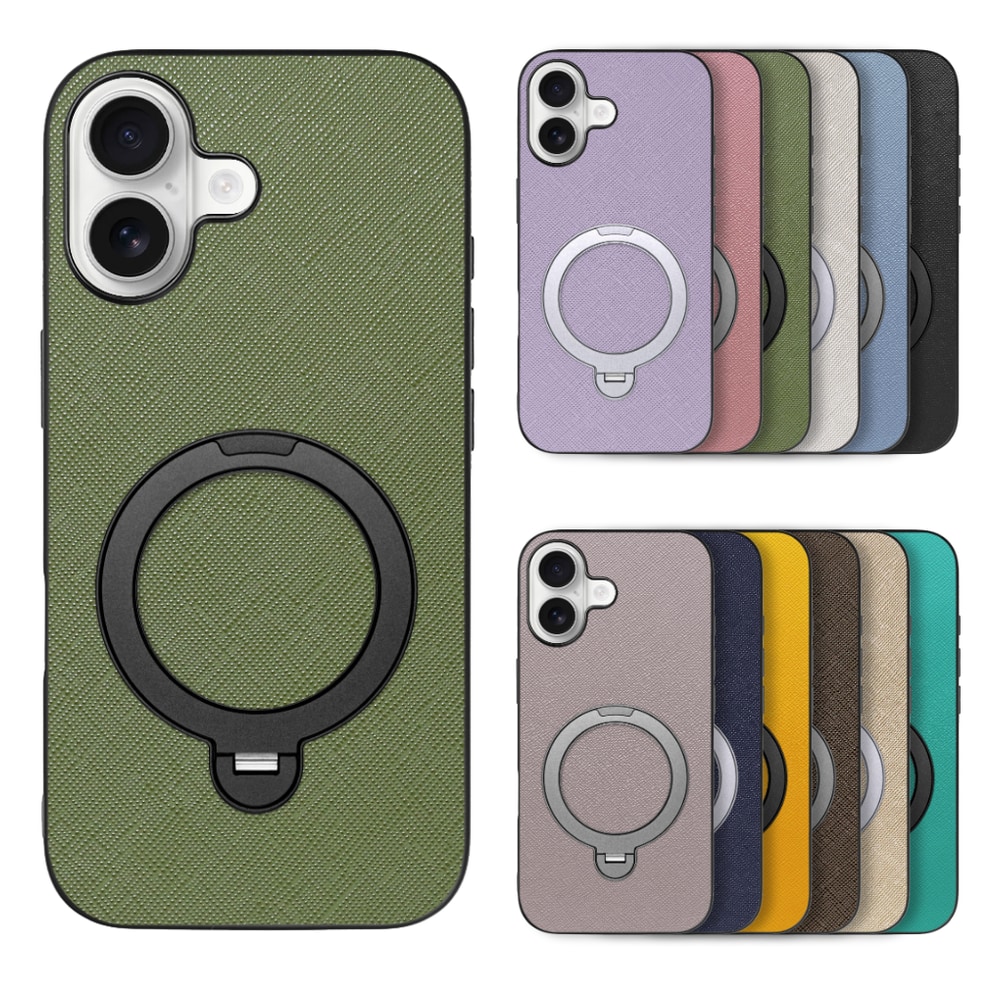 [ LOOF CASUAL MAG-RING Series ] iPhone 17 iPhone17 アイフォン17 iPhone 17 アイフォン 17 スマホケース 背面 ケース カバー ハードケース マグネット内蔵の薄型多機能リング付 スタンド [ iPhone 17 用 ]