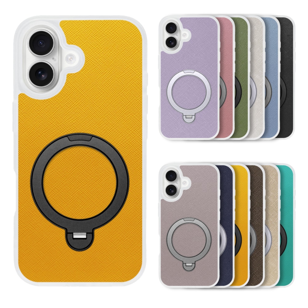 [ LOOF CASUAL MAG-RING Series ] iPhone 17 iPhone17 アイフォン17 iPhone 17 アイフォン 17 スマホケース 背面 ケース カバー ハードケース マグネット内蔵の薄型多機能リング付 スタンド [ iPhone 17 用 ] クリア仕様