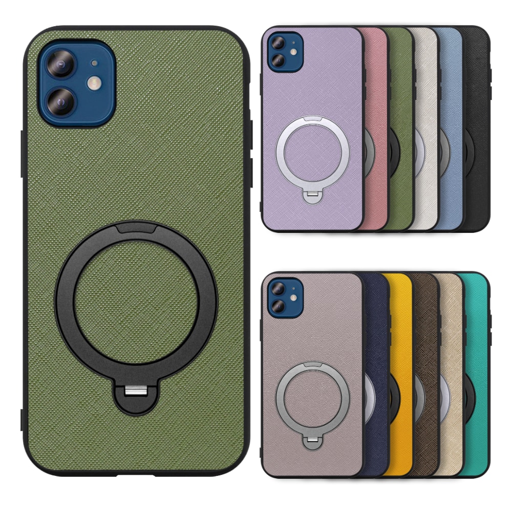 [ LOOF CASUAL MAG-RING Series ] iPhone 12 / 12 Pro iphone12 iphone12pro 12pro 12プロ スマホケース 背面 ケース カバー ハードケース マグネット内蔵の薄型多機能リング付 スタンド [ iPhone 12 / 12 Pro ]