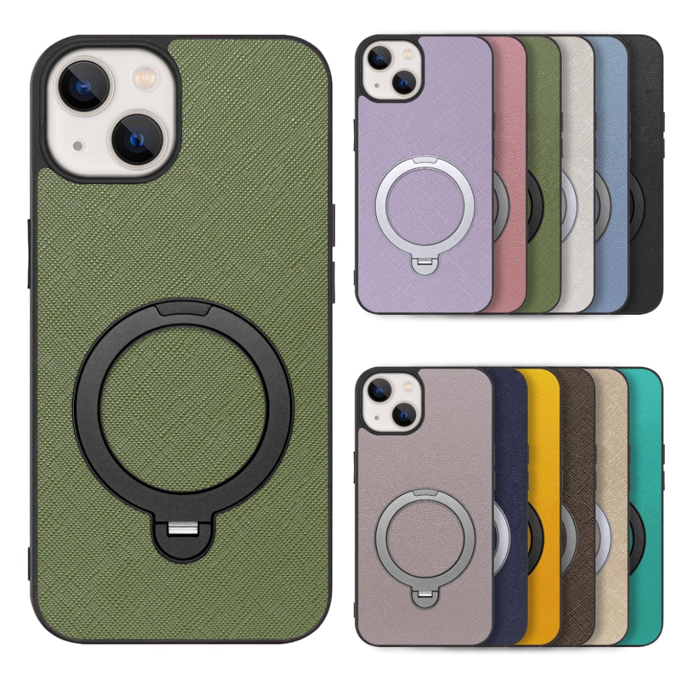[ LOOF CASUAL MAG-RING Series ] iPhone 13 mini iphone13mini 13mini ミニ スマホケース 背面 ケース カバー ハードケース マグネット内蔵の薄型多機能リング付 スタンド [ iPhone 13 mini ]