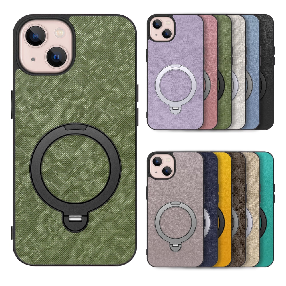 [ LOOF CASUAL MAG-RING Series ] iPhone 13 iphone13 スマホケース 背面 ケース カバー ハードケース マグネット内蔵の薄型多機能リング付 スタンド [ iPhone 13 ]