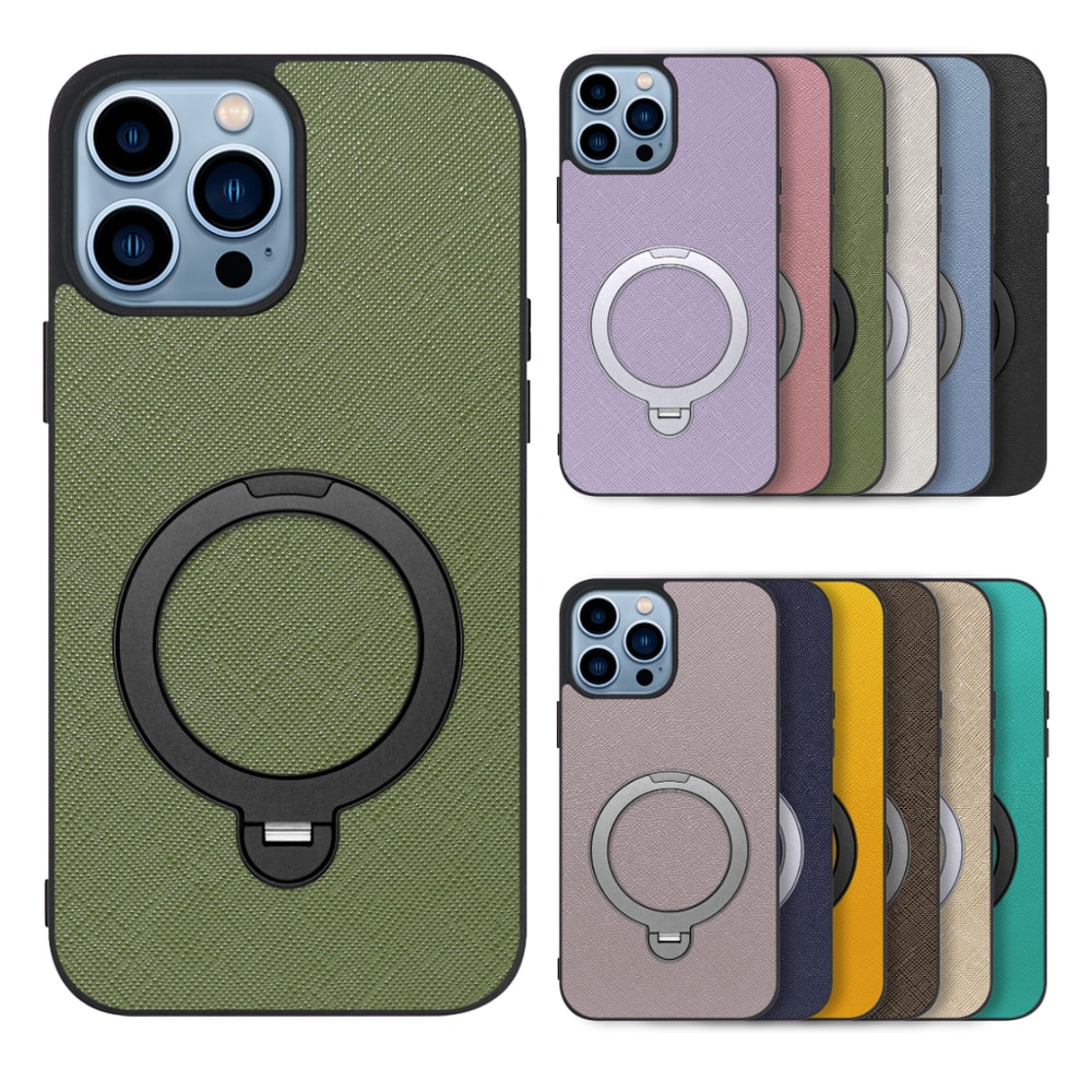 [ LOOF CASUAL MAG-RING Series ] iPhone 13 Pro iphone13pro 13pro プロ スマホケース 背面 ケース カバー ハードケース マグネット内蔵の薄型多機能リング付 スタンド [ iPhone 13 Pro ]