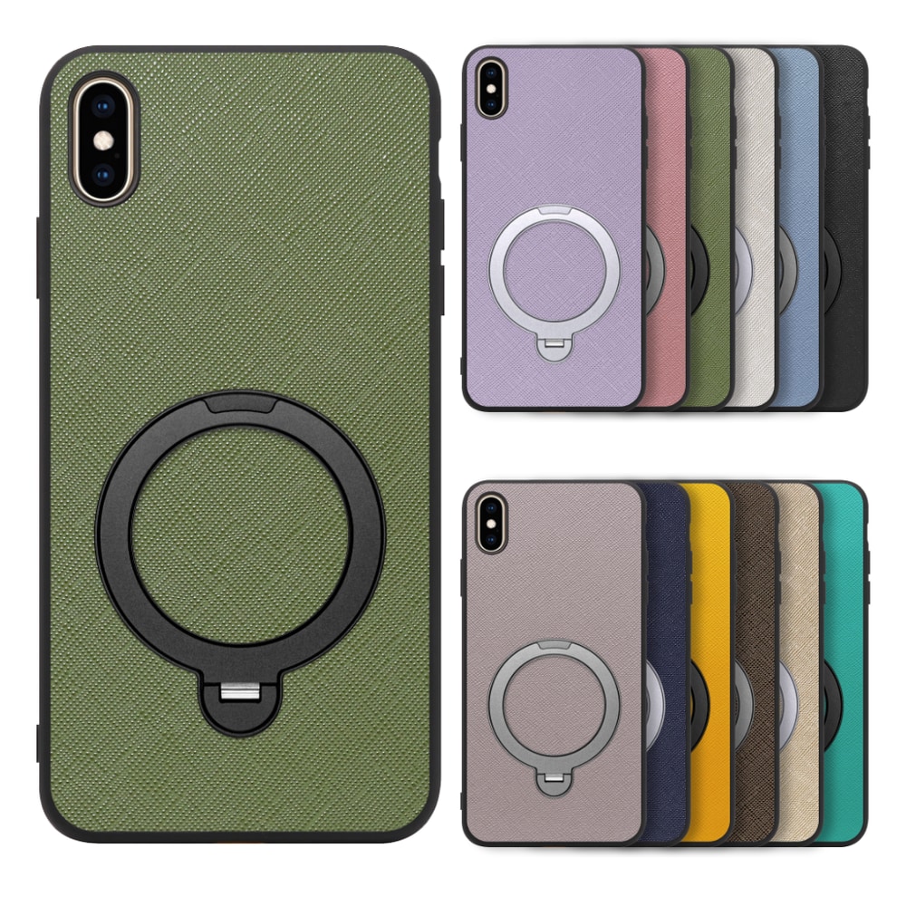 [ LOOF CASUAL MAG-RING Series ] iPhone XS Max iPhonexsmax xsmax スマホケース 背面 ケース カバー ハードケース マグネット内蔵の薄型多機能リング付 スタンド [ iPhone XS Max ]