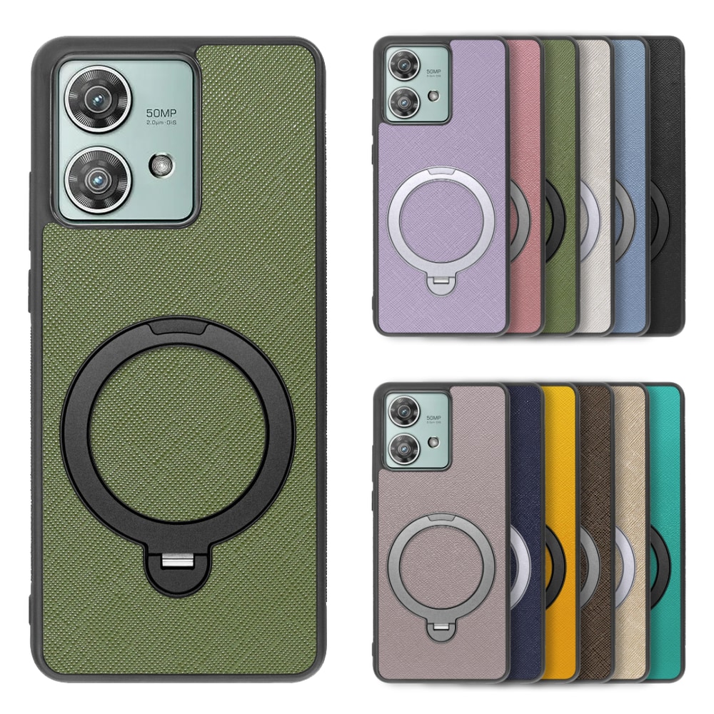 [ LOOF CASUAL MAG-RING Series ] motorola edge 40 neo motorola edge40neo スマホケース 背面 ケース カバー ハードケース マグネット内蔵の薄型多機能リング付 スタンド [ motorola edge 40 neo ]