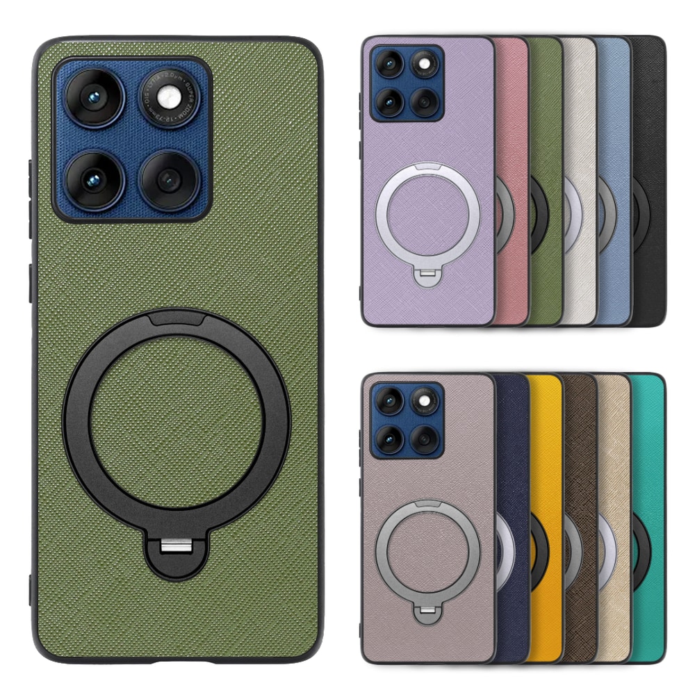 [ LOOF CASUAL MAG-RING Series ] motorola edge 60 モトローラ XT2507-3 XT2507-6 スマホケース 背面 ケース カバー ハードケース マグネット内蔵の薄型多機能リング付 スタンド [ motorola edge 60 ]