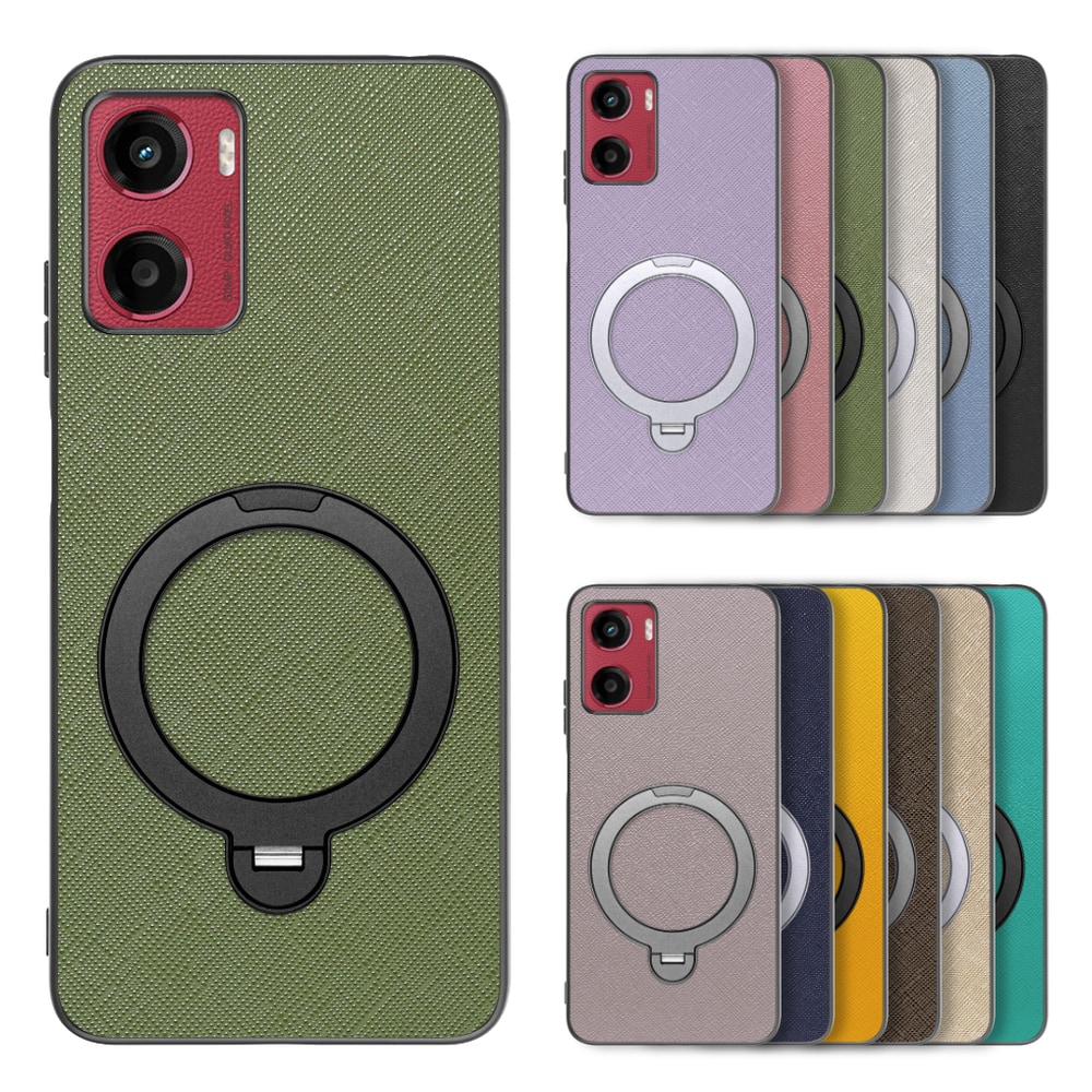 [ LOOF CASUAL MAG-RING Series ] moto g05 motorola スマホケース 背面 ケース カバー ハードケース マグネット内蔵の薄型多機能リング付 スタンド [ moto g05 ]