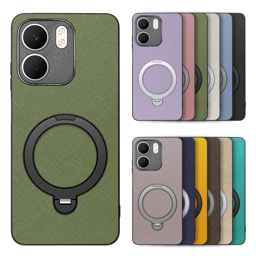 [ LOOF CASUAL MAG-RING Series ] OPPO A5x オッポ スマホケース 背面 ケース カバー ハードケース マグネット内蔵の薄型多機能リング付 スタンド [ OPPO A5x 用 ]