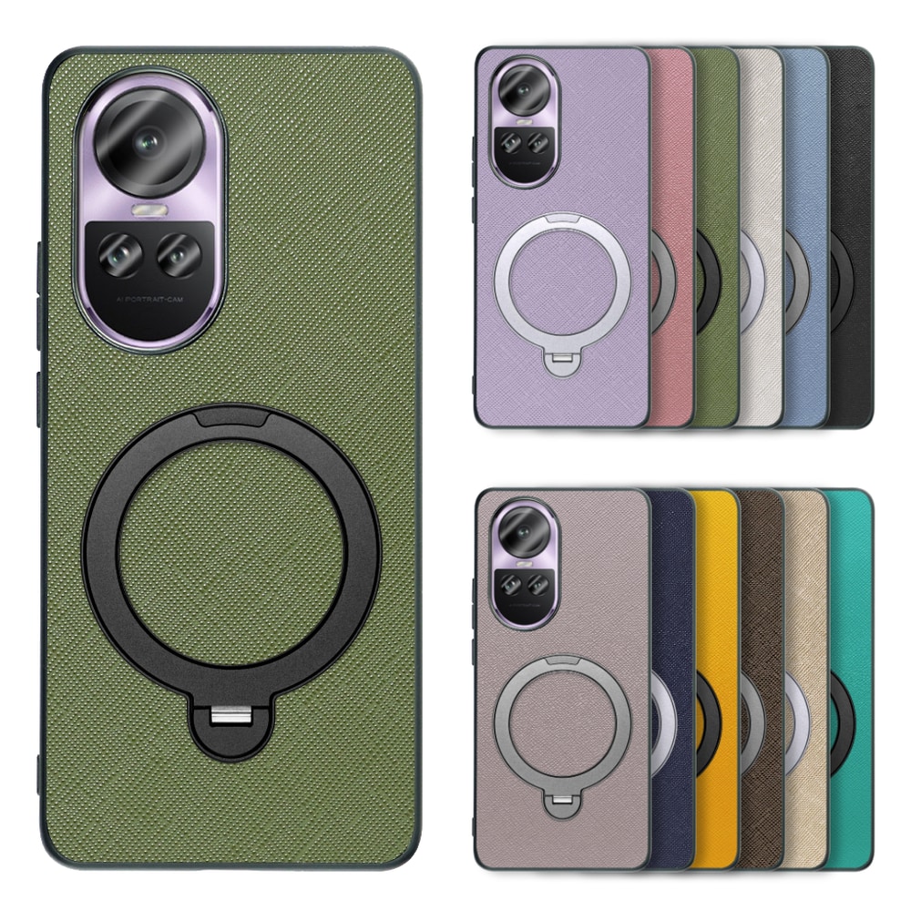 [ LOOF CASUAL MAG-RING Series ] OPPO Reno10 Pro 5G Reno10 Pro 10Pro スマホケース 背面 ケース カバー ハードケース マグネット内蔵の薄型多機能リング付 スタンド [ OPPO Reno10 Pro 5G ]