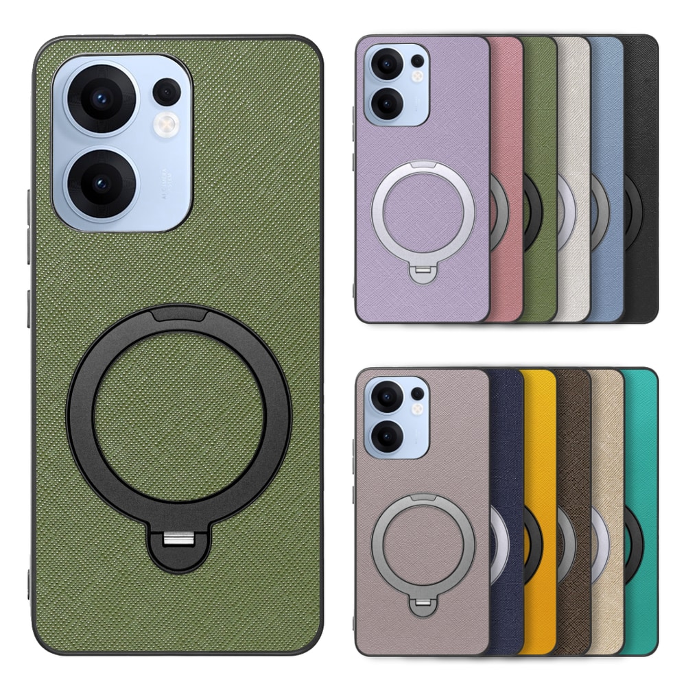 [ LOOF CASUAL MAG-RING Series ] OPPO Reno13 A  スマホケース 背面 ケース カバー ハードケース マグネット内蔵の薄型多機能リング付 スタンド [ OPPO Reno13 A ]