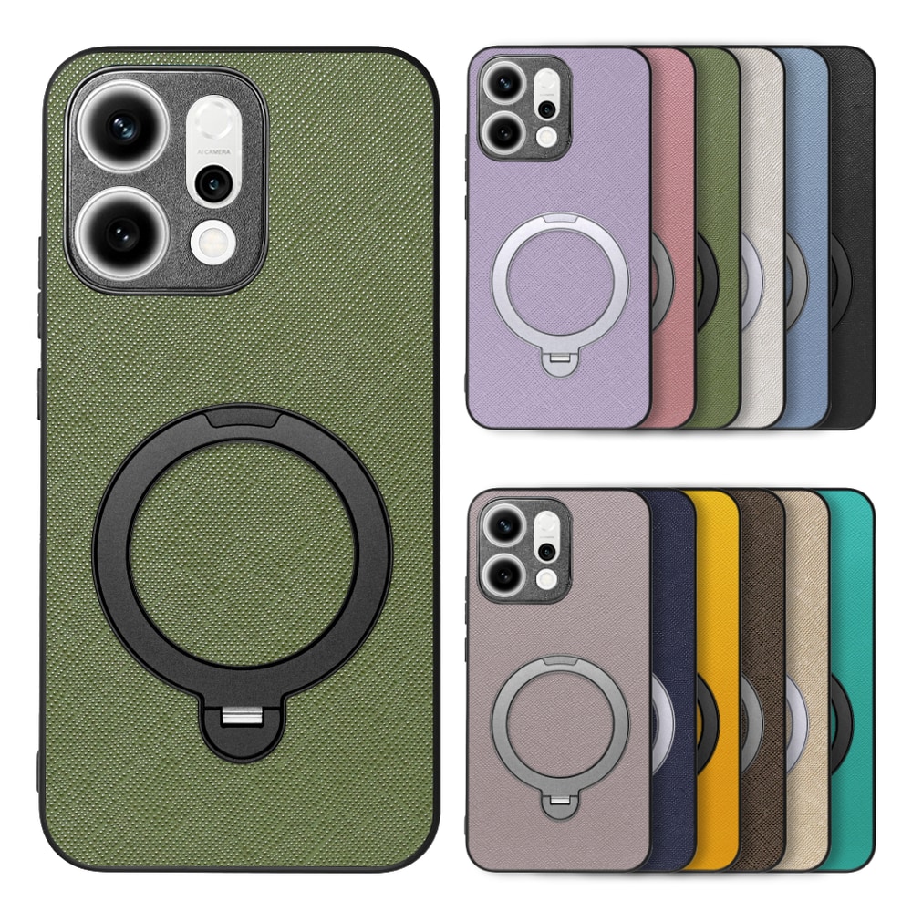 [ LOOF CASUAL MAG-RING Series ] OPPO Reno14 5G  スマホケース 背面 ケース カバー ハードケース マグネット内蔵の薄型多機能リング付 スタンド [ OPPO Reno14 5G ]