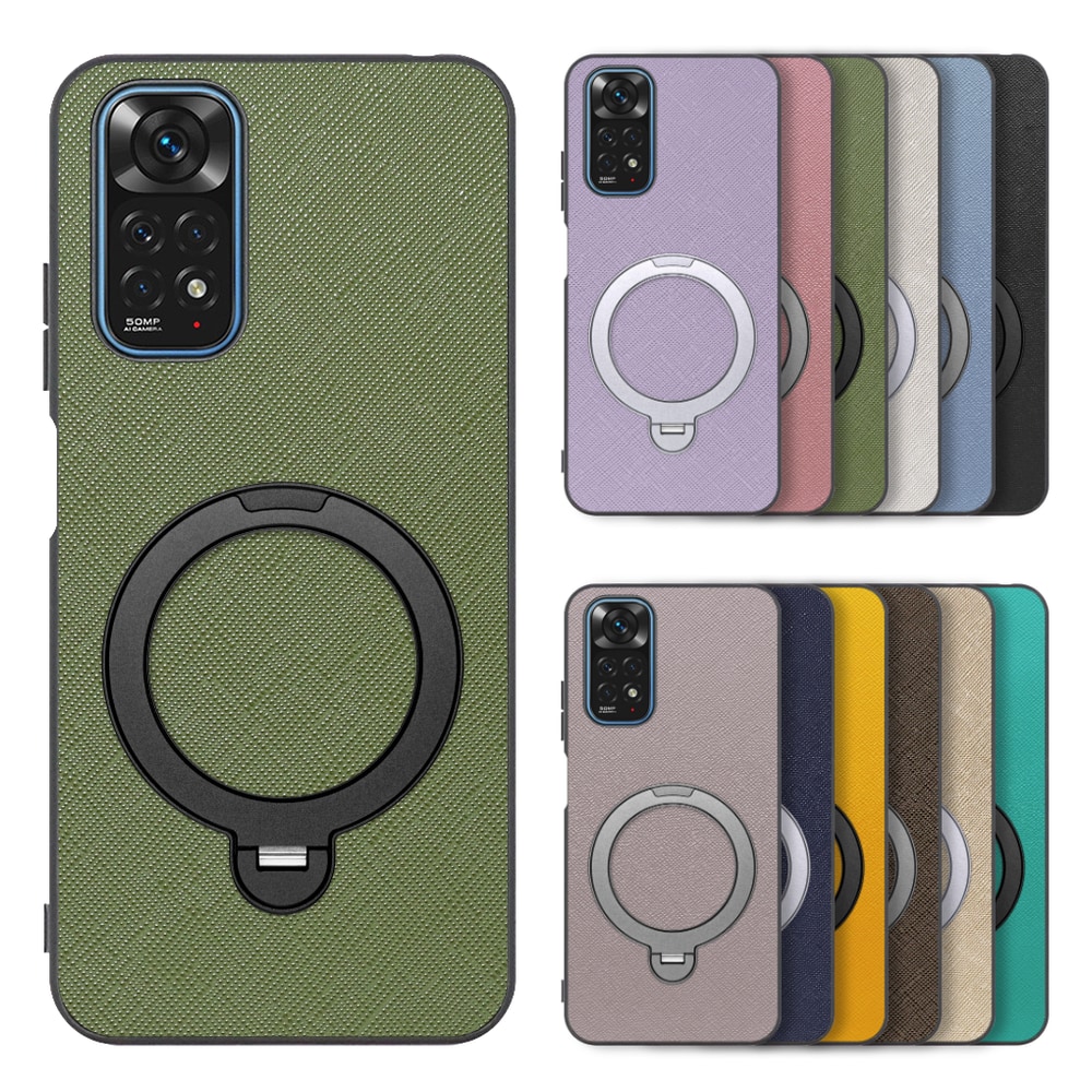 [ LOOF CASUAL MAG-RING Series ] Xiaomi Redmi Note 11 redminote11 note11 スマホケース 背面 ケース カバー ハードケース マグネット内蔵の薄型多機能リング付 スタンド [ Redmi Note 11 ]