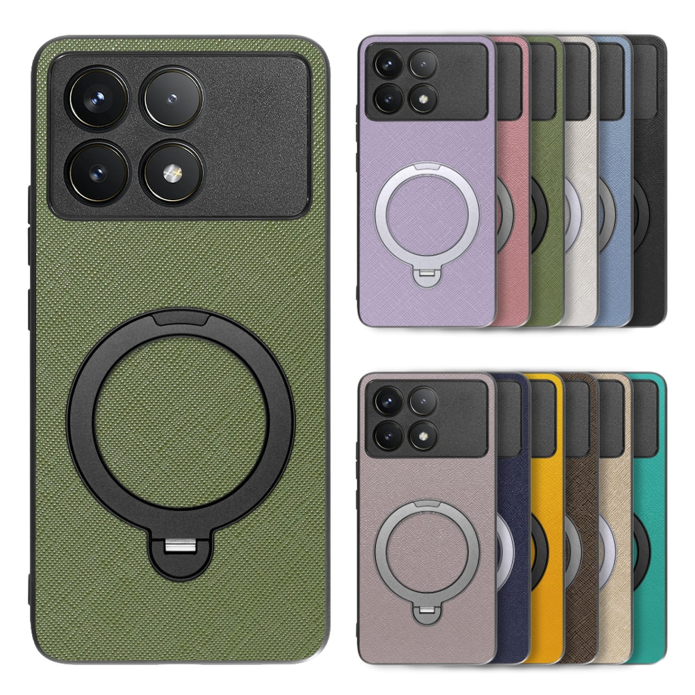 [ LOOF CASUAL MAG-RING Series ] POCO F6 Pro  スマホケース 背面 ケース カバー ハードケース マグネット内蔵の薄型多機能リング付 スタンド [ POCO F6 Pro ]