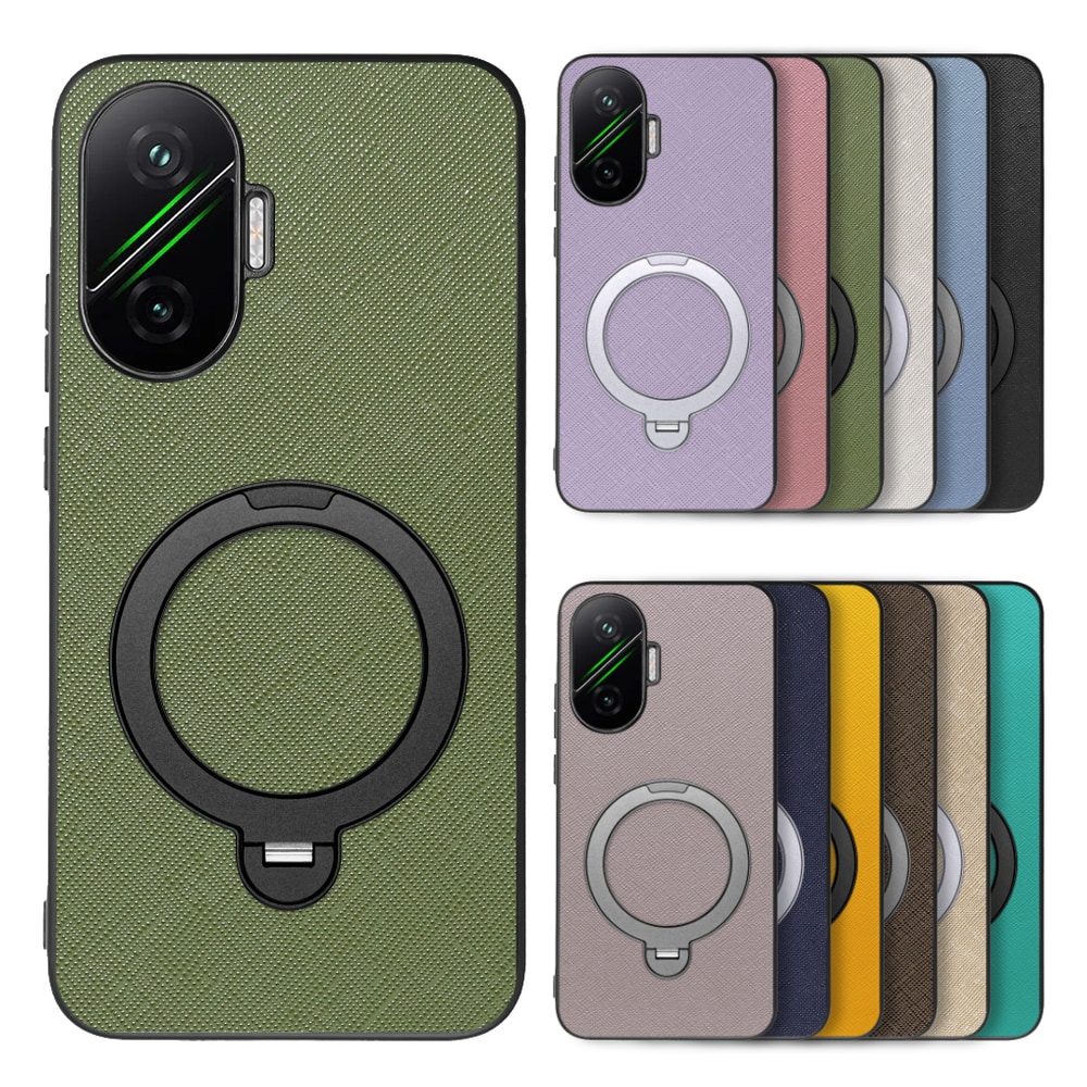 [ LOOF CASUAL MAG-RING Series ] POCO F7 Xiaomi シャオミ スマホケース 背面 ケース カバー ハードケース マグネット内蔵の薄型多機能リング付 スタンド [ POCO F7 ]