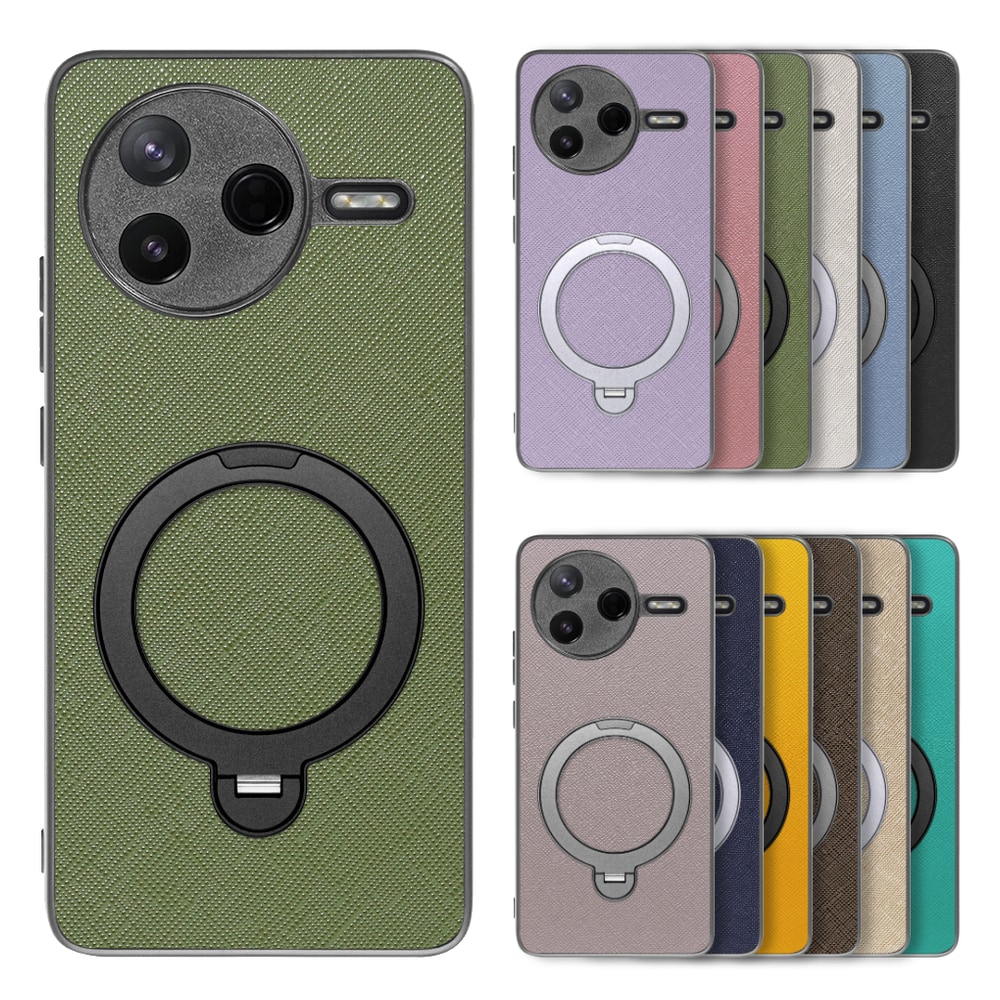 [ LOOF CASUAL MAG-RING Series ] POCO F7 Pro Xiaomi シャオミ スマホケース 背面 ケース カバー ハードケース マグネット内蔵の薄型多機能リング付 スタンド [ POCO F7 Pro ]