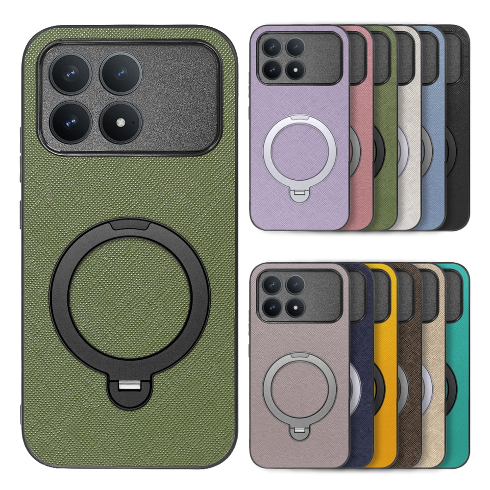 [ LOOF CASUAL MAG-RING Series ] POCO F8 Pro Xiaomi スマホケース 背面 ケース カバー ハードケース マグネット内蔵の薄型多機能リング付 スタンド [ POCO F8 Pro ]