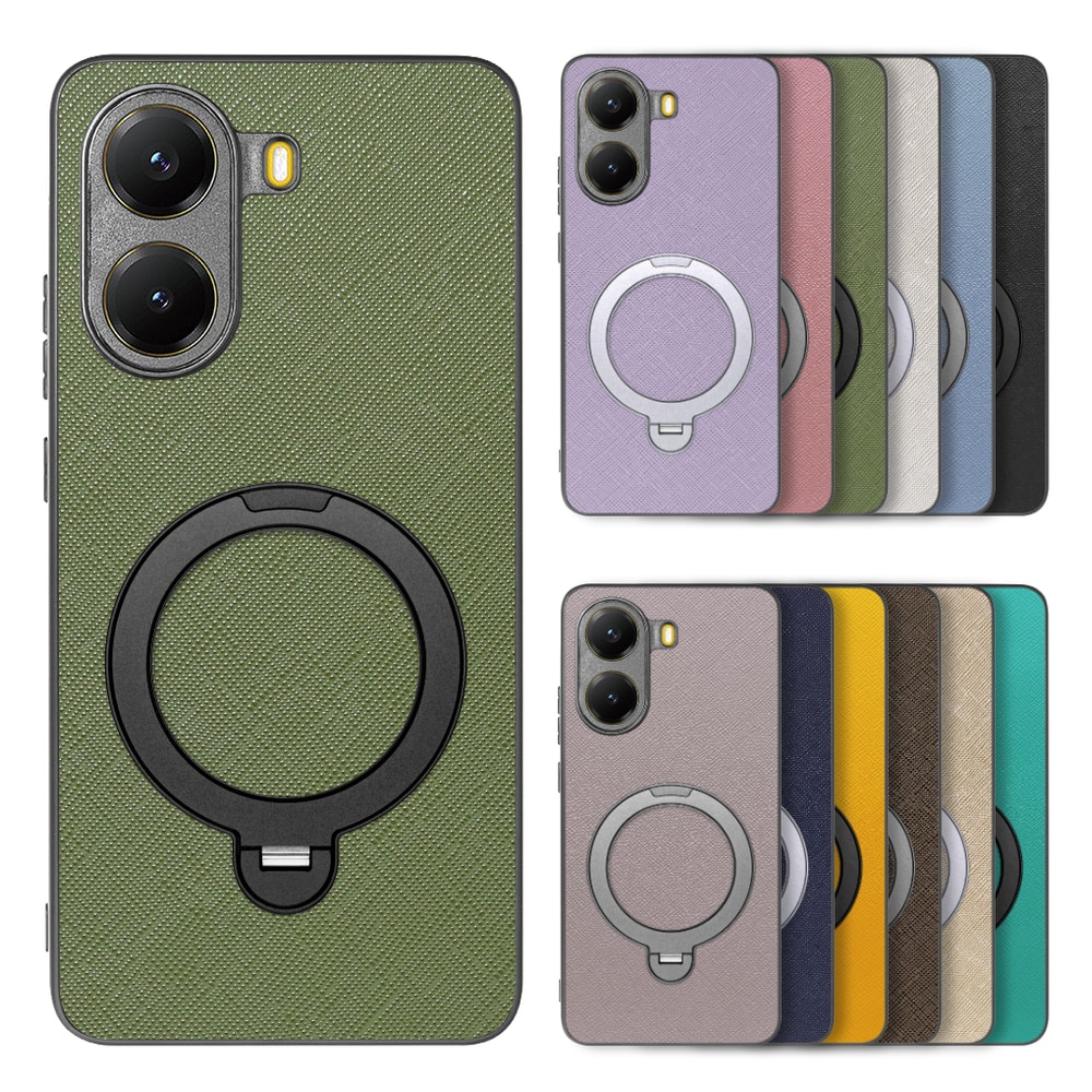 [ LOOF CASUAL MAG-RING Series ] POCO X7 Pro Xiaomi スマホケース 背面 ケース カバー ハードケース マグネット内蔵の薄型多機能リング付 スタンド [ POCO X7 Pro ]