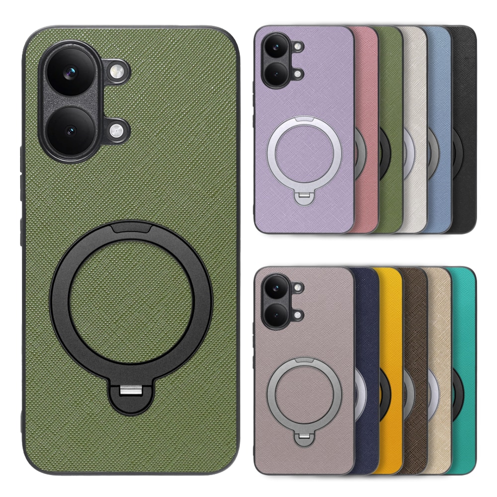 [ LOOF CASUAL MAG-RING Series ] POCO X8 Pro Max Xiaomi シャオミ スマホケース 背面 ケース カバー ハードケース マグネット内蔵の薄型多機能リング付 スタンド [ POCO X8 Pro Max ]