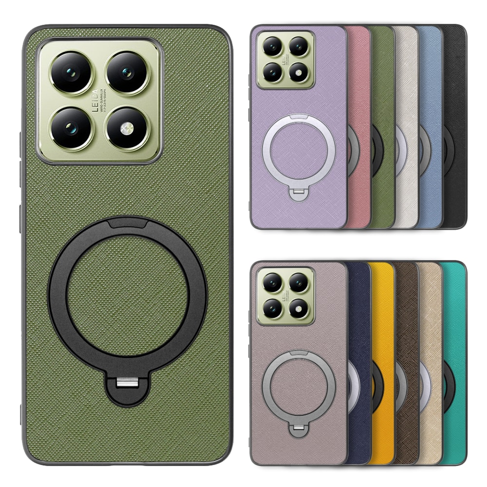 [ LOOF CASUAL MAG-RING Series ] Xiaomi 14T XIG06 スマホケース 背面 ケース カバー ハードケース マグネット内蔵の薄型多機能リング付 スタンド [ Xiaomi 14T ]