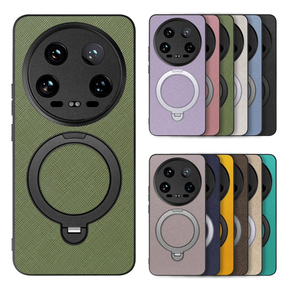 [ LOOF CASUAL MAG-RING Series ] Xiaomi 14 Ultra  スマホケース 背面 ケース カバー ハードケース マグネット内蔵の薄型多機能リング付 スタンド [ Xiaomi 14 Ultra ]