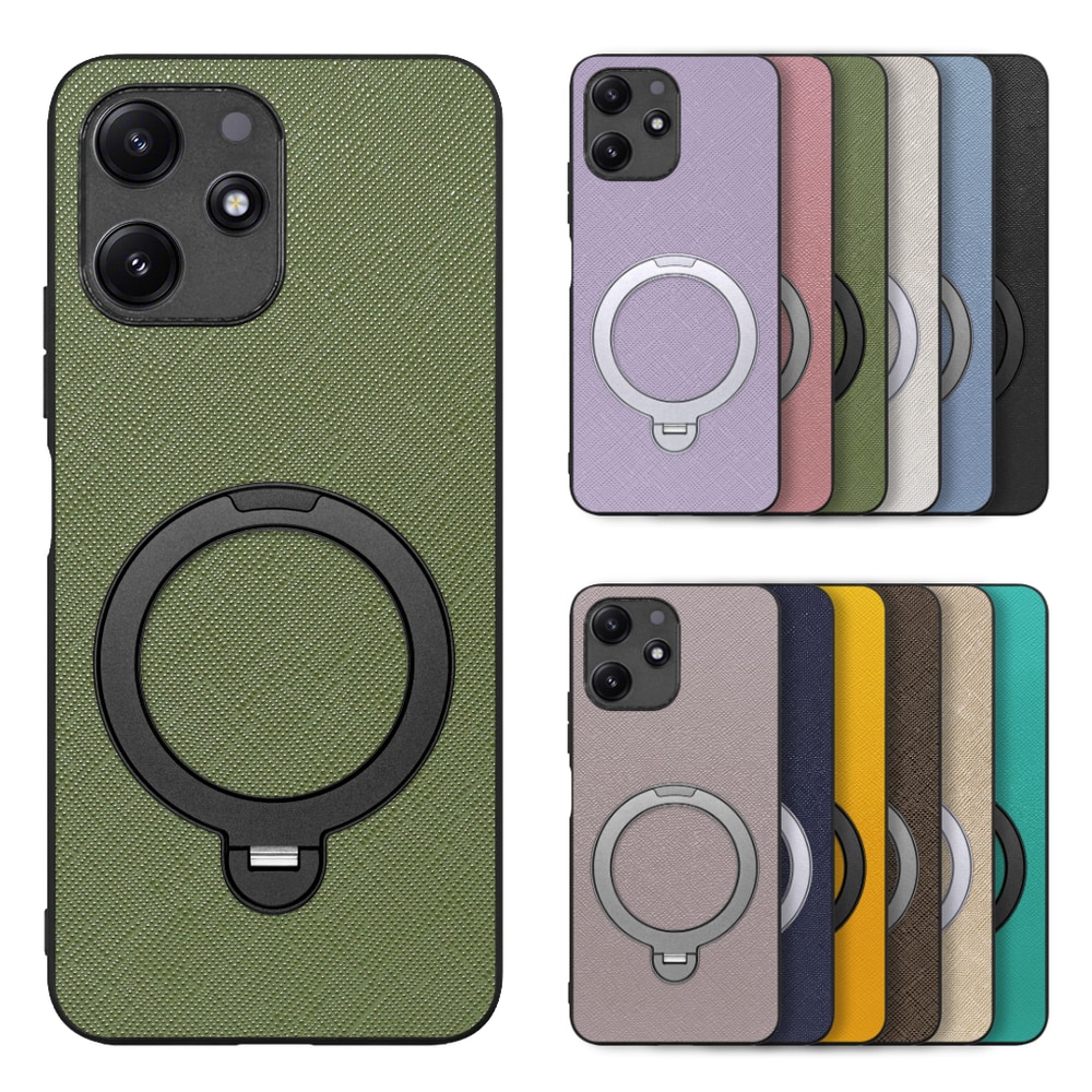 [ LOOF CASUAL MAG-RING Series ] Xiaomi Redmi 12 5G XIG03 Redmi12 5G スマホケース 背面 ケース カバー ハードケース マグネット内蔵の薄型多機能リング付 スタンド [ Xiaomi Redmi 12 5G ]