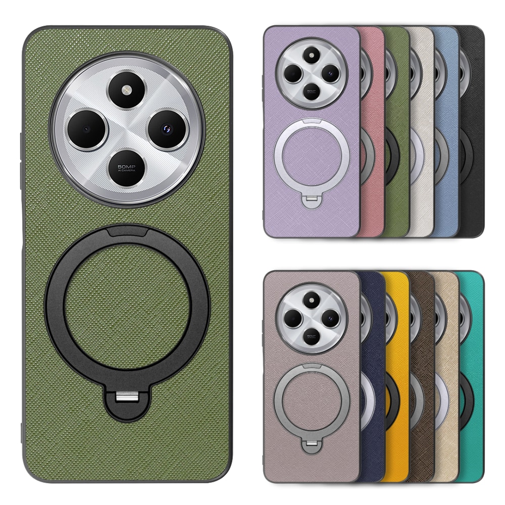[ LOOF CASUAL MAG-RING Series ] Xiaomi Redmi 14C 14C Redmi14C スマホケース 背面 ケース カバー ハードケース マグネット内蔵の薄型多機能リング付 スタンド [ Xiaomi Redmi 14C ]