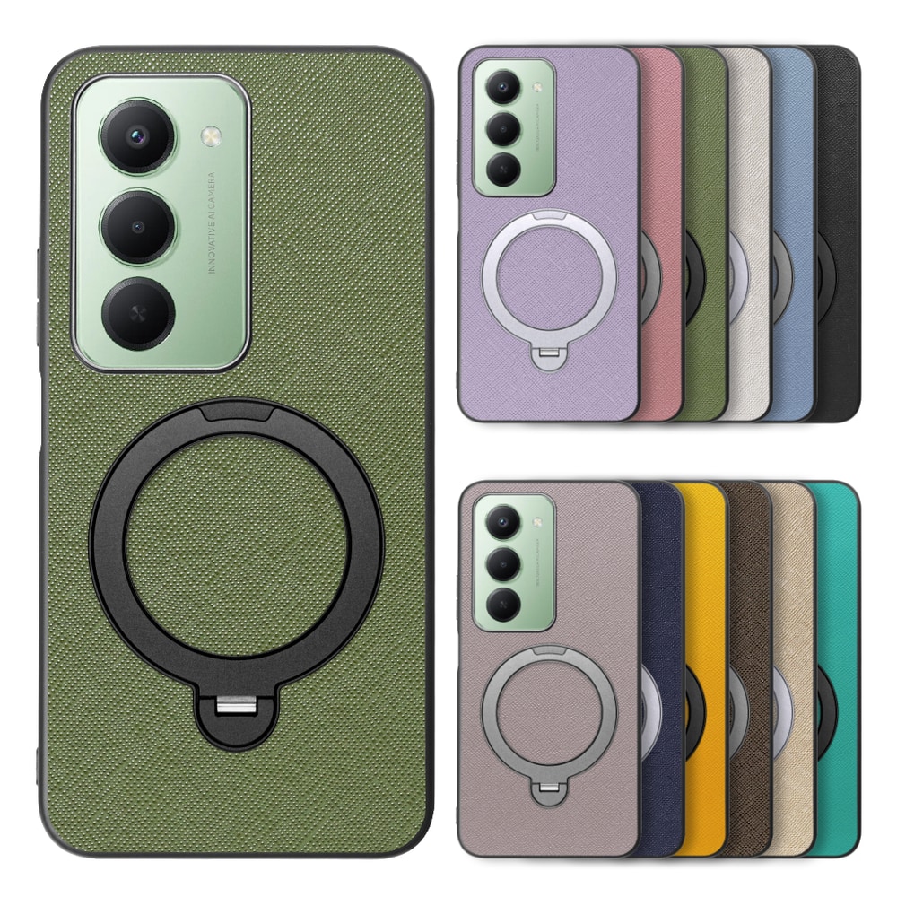[ LOOF CASUAL MAG-RING Series ] Xiaomi REDMI 15 5G  スマホケース 背面 ケース カバー ハードケース マグネット内蔵の薄型多機能リング付 スタンド [ Xiaomi REDMI 15 5G ]