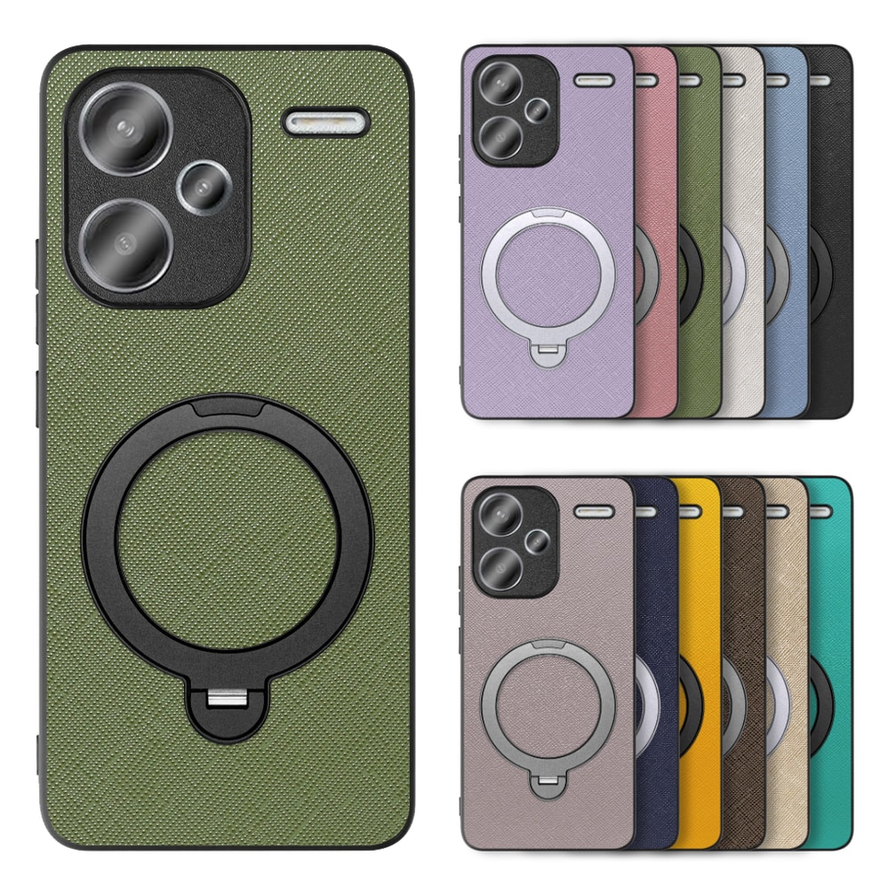 [ LOOF CASUAL MAG-RING Series ] Xiaomi Redmi Note 13 Pro+ 5G  スマホケース 背面 ケース カバー ハードケース マグネット内蔵の薄型多機能リング付 スタンド [ Redmi Note 13 Pro+ 5G ]