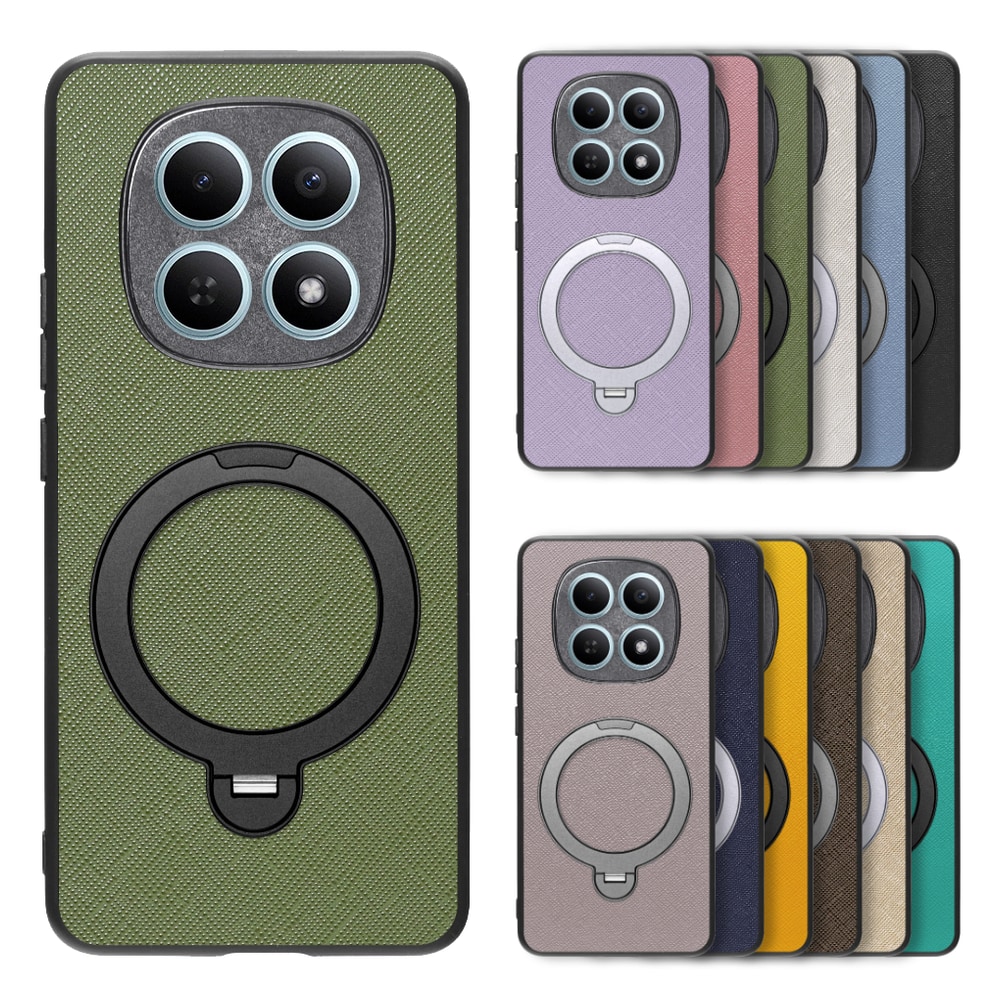 [ LOOF CASUAL MAG-RING Series ] REDMI Note 15 5G Xiaomi 25098RA98G スマホケース 背面 ケース カバー ハードケース マグネット内蔵の薄型多機能リング付 スタンド [ REDMI Note 15 5G ]