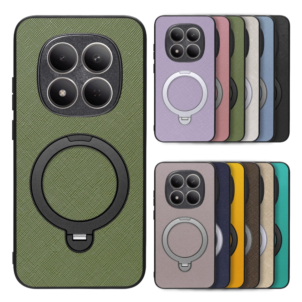[ LOOF CASUAL MAG-RING Series ] REDMI Note 15 Pro 5G Xiaomi スマホケース 背面 ケース カバー ハードケース マグネット内蔵の薄型多機能リング付 スタンド [ REDMI Note 15 Pro 5G ]